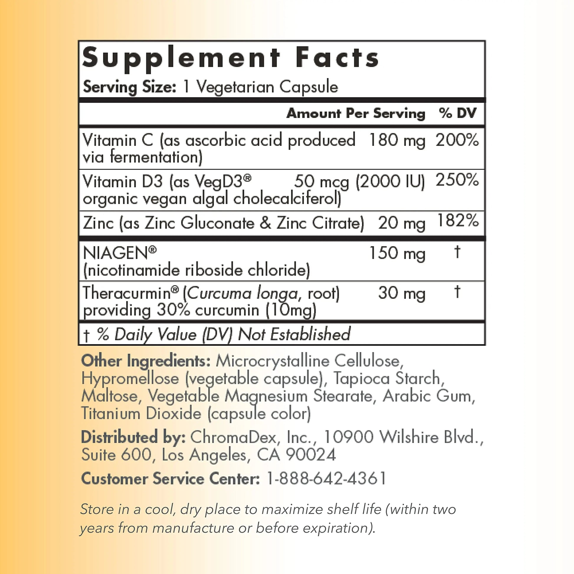 TRU NIAGEN Immune Support Supplement - Daily Defense - Vitamin C from Fermentation, Vegan Vitamin D3 2000 IU, Zinc, Plus Theracurmin (Curcumin) + Multi Award-Winning NAD Boosting Niagen 150mg 30ct TRU NIAGEN Au supplements