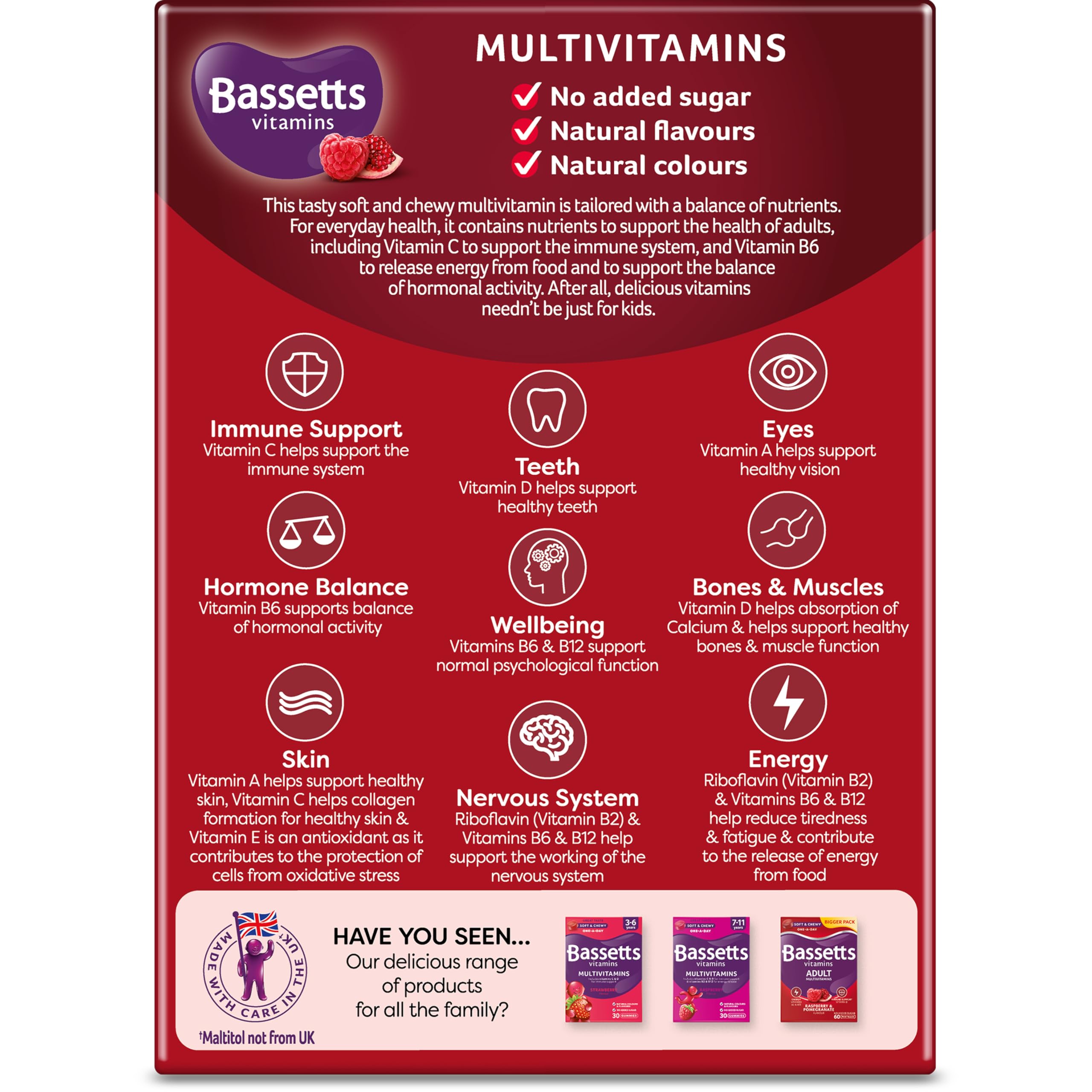 Bassetts Vitamins Adults Multivitamins 30's, 97.2 g Bassetts Vitamins Au supplements
