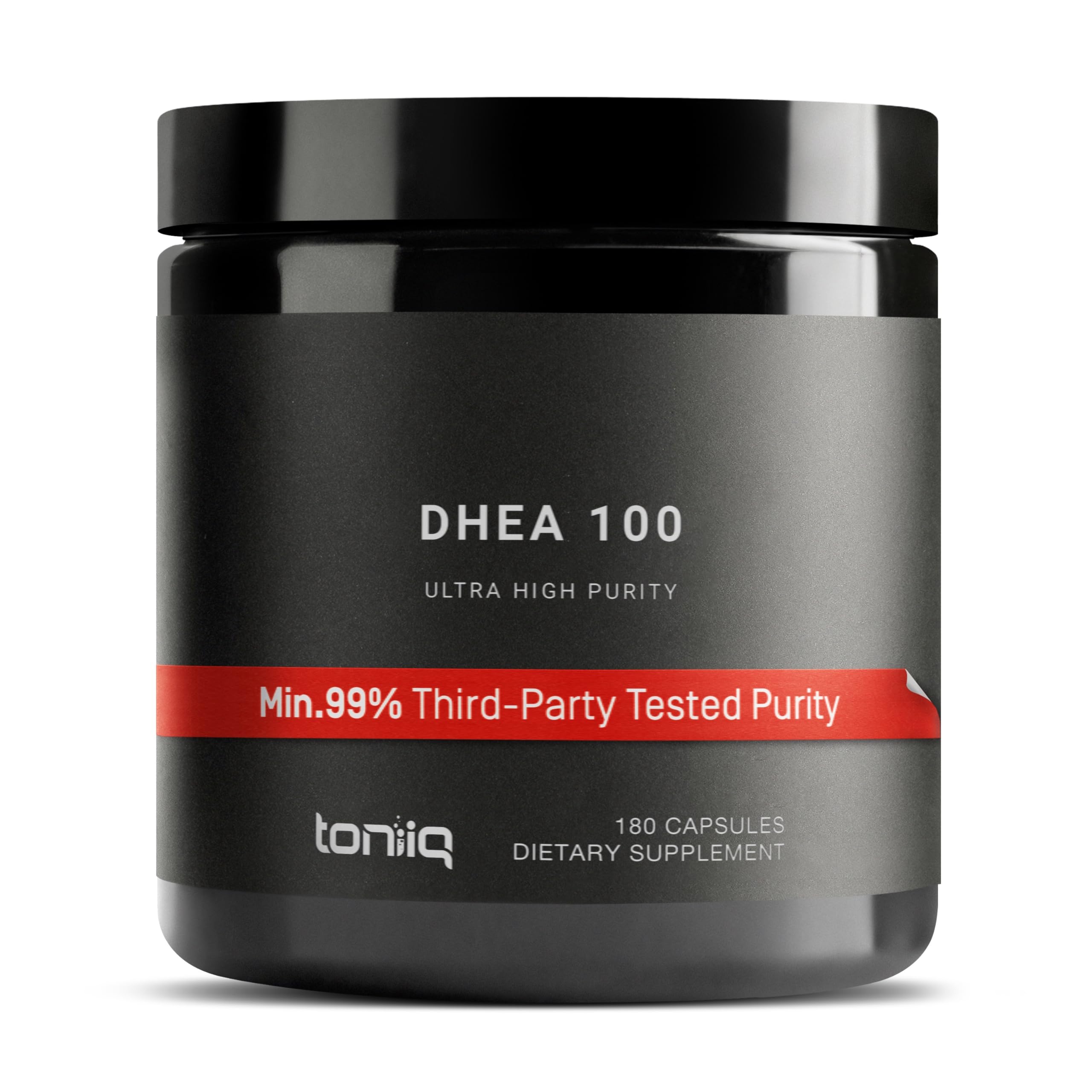 Toniiq Ultra High Strength DHEA 100mg Supplement for Men - 99%+ Highly Purified and Bioavailable Micronized DHEA Supplement for Women and Men - DHEA 100 mg - 180 Capsules Toniiq Au supplements