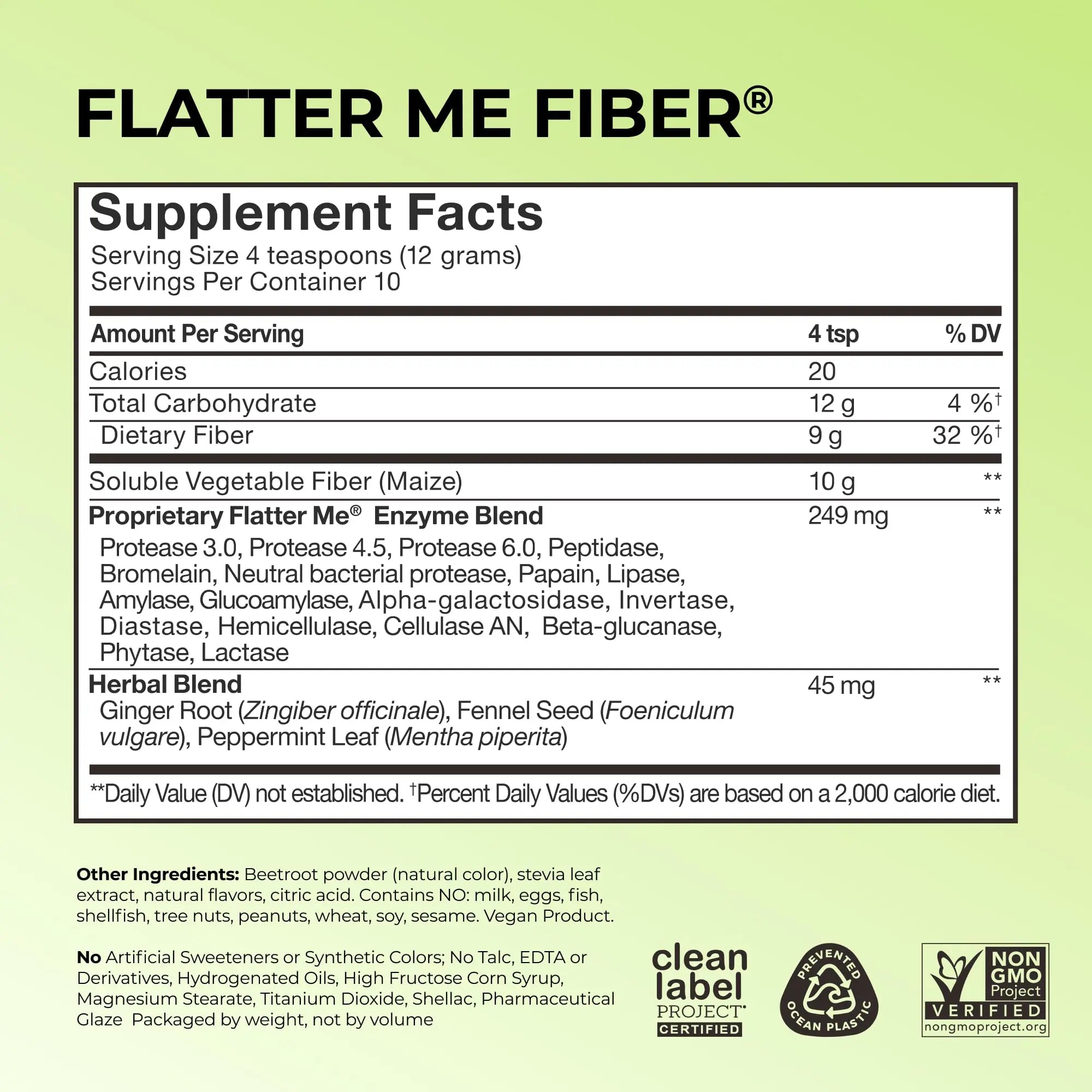 HUM Flatter Me Fiber Supplement for Women & Men, Prebiotics & Digestive Enzymes to Support Weight & Bloating, Digestive & Gut Health, Fiber Powder Drink Mix, Strawberry Lemon - 10 Servings HUM Au supplements