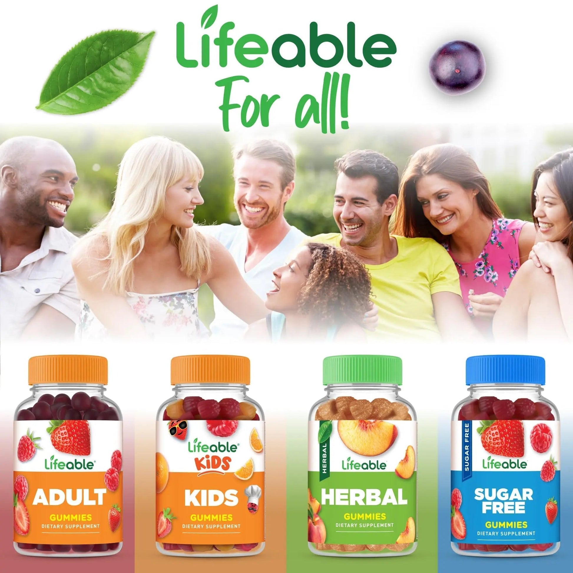 Lifeable Womens Multivitamin Gummy | with Vitamin A, C, D, E, Niacin, B6, Folate, B12, Biotin, Pantothenic Acid, Iodine, Zinc | Lifeable Au supplements