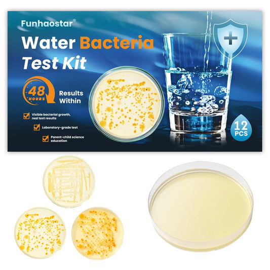 Bacteria Test Kits for Drinking Water - 12 Tests Detect Coliform, E.coli & All Bacteria | Home Quality Testing Kit for Well, Tap, Pool, Hot Tub & City Water | Easy DIY Tester with Free Lab Analysis FunhaostarAU supplements