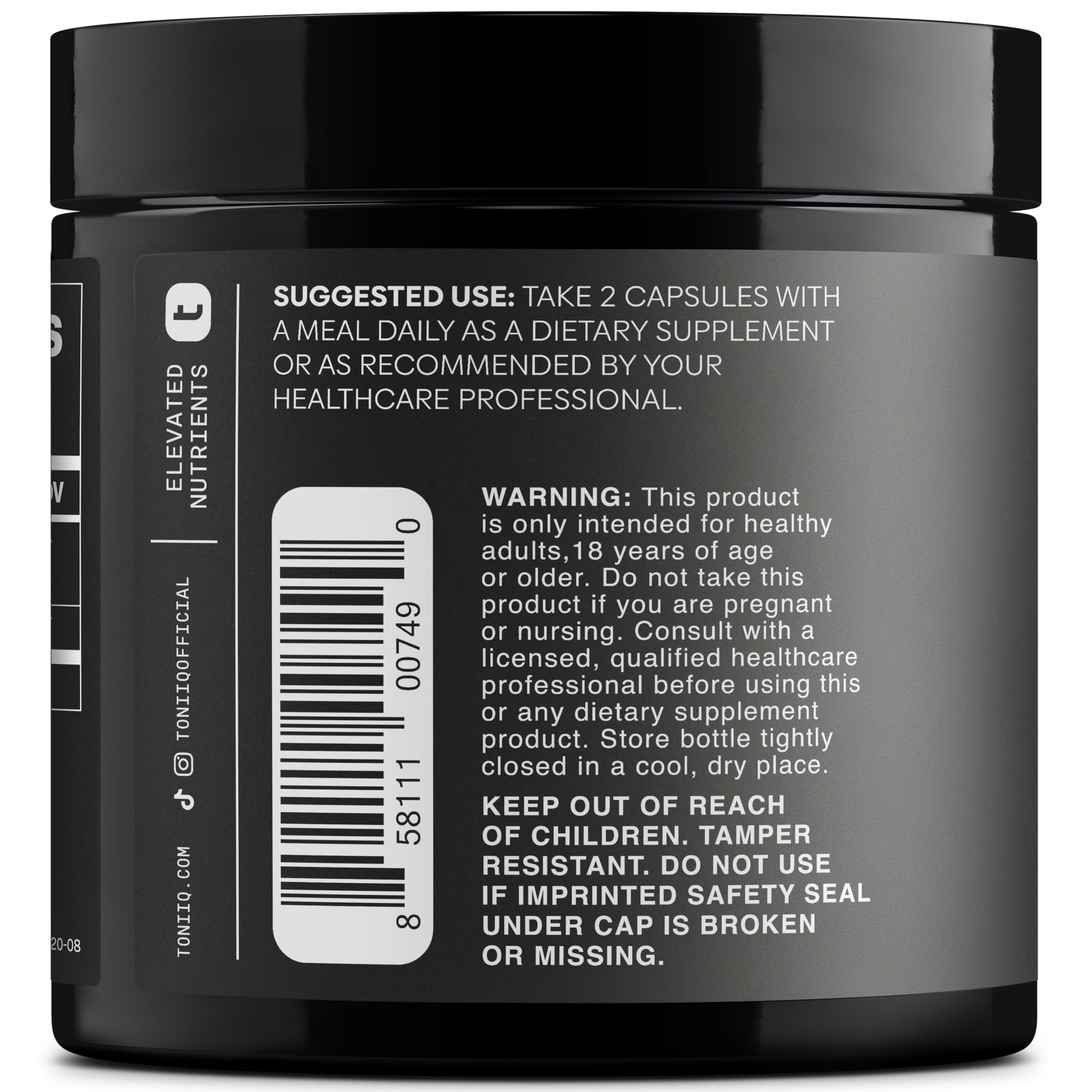 Toniiq Tribulus Terrestris for Men - Ultra High Potency 25:1 Extract with 95% Saponins - 1300mg Pure & Concentrated Formula - Third-Party Lab Tested for Purity & Quality - 120 Capsules Toniiq Au supplements