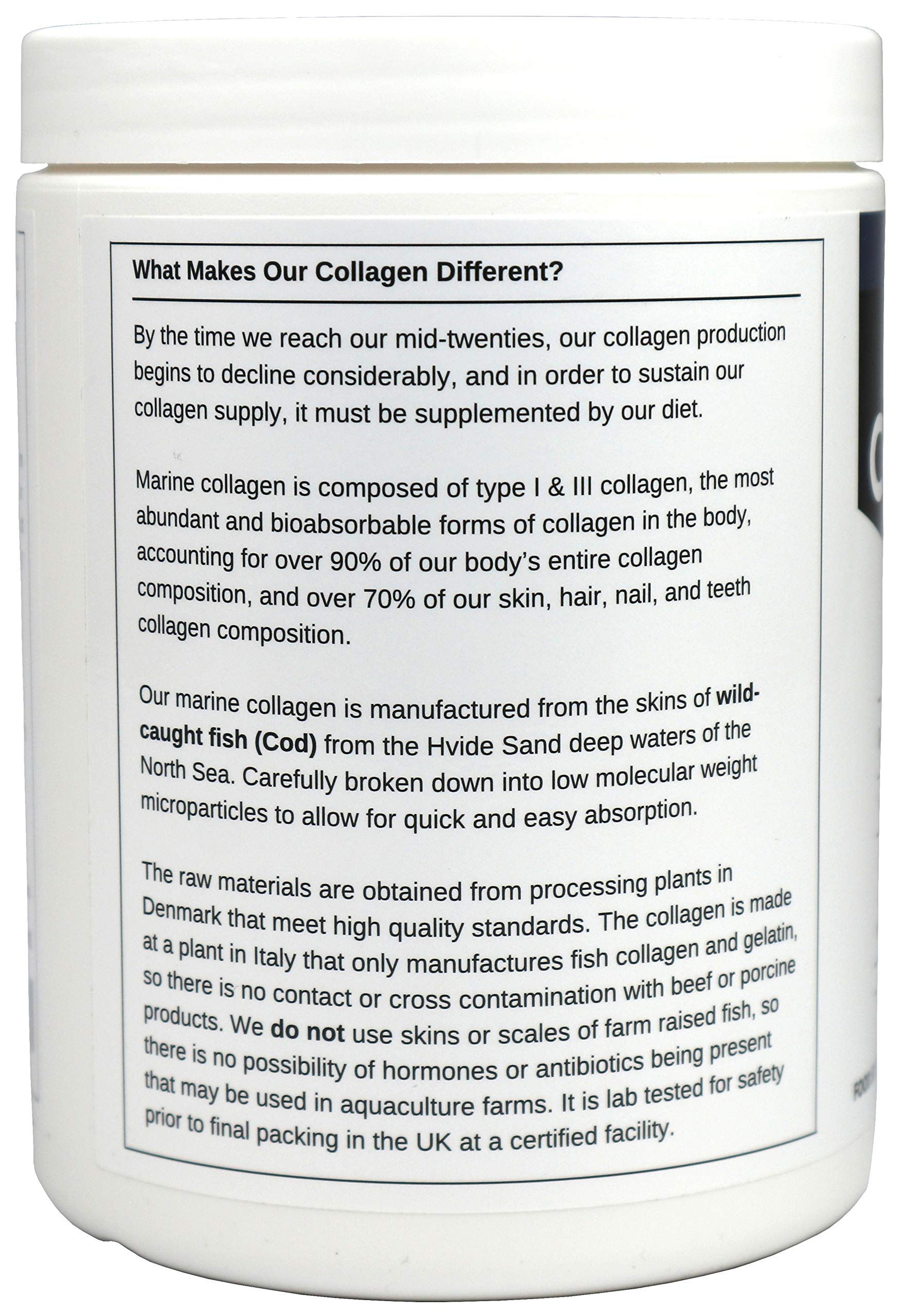 Marine Collagen Peptides (400g) | Hydrolysed from Wild Caught North SEA Cod Miracle Greens Au supplements