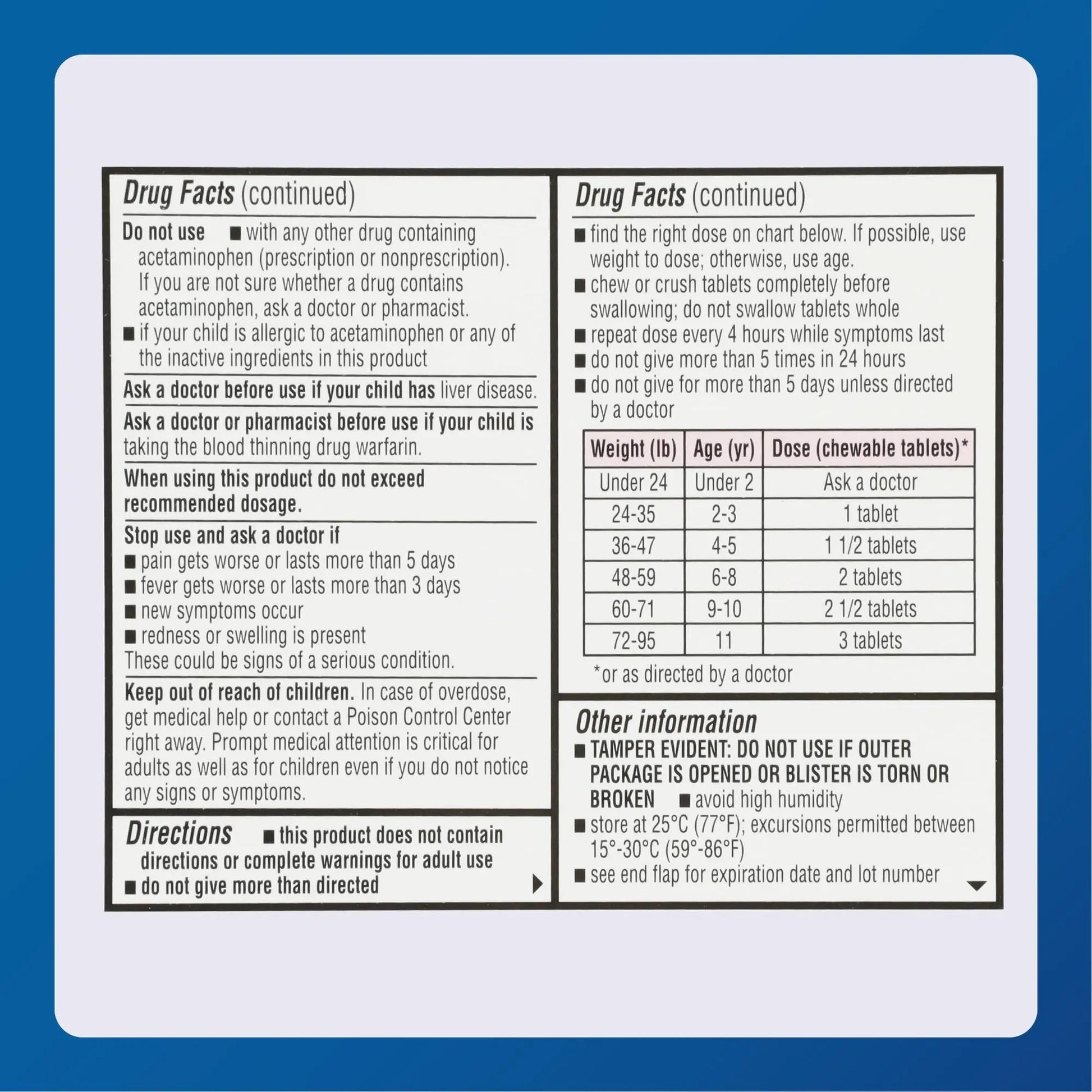 MAJOR Children’s Mapap Acetaminophen 160 mg Chewable Tablets - Pain Reliever/Fever Reducer - Aspirin Free - Ibuprofen Free - for Ages 2 to 11-24 Count (3 Pack) MAJOR Au supplements