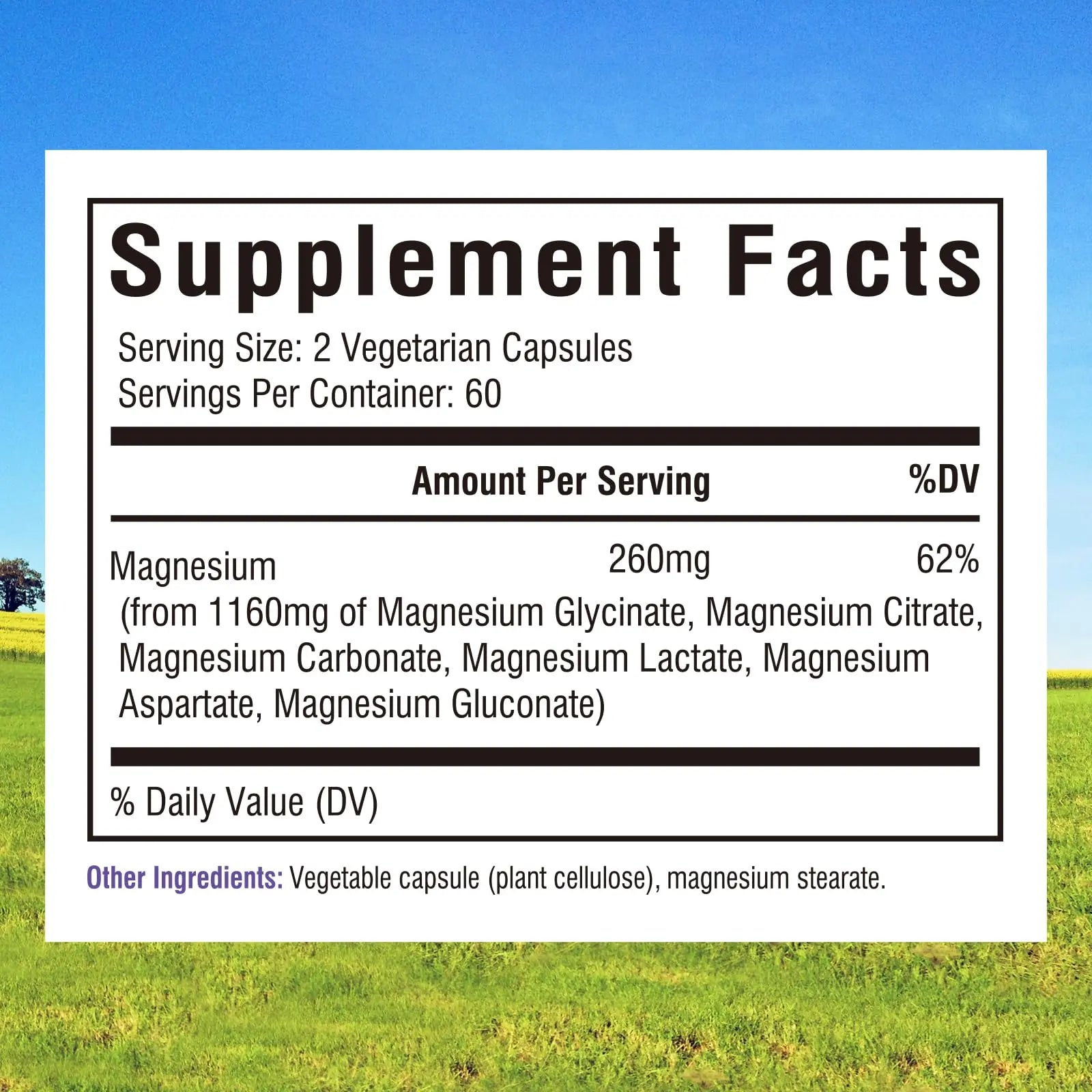 Innate Vitality Magnesium Complex 6-in-1, 1160mg Per Serving, Rest & Digestion, Magnesium Glycinate & Citrate, High Absorption, 120 Vegan Capsules Innate Vitality Au supplements