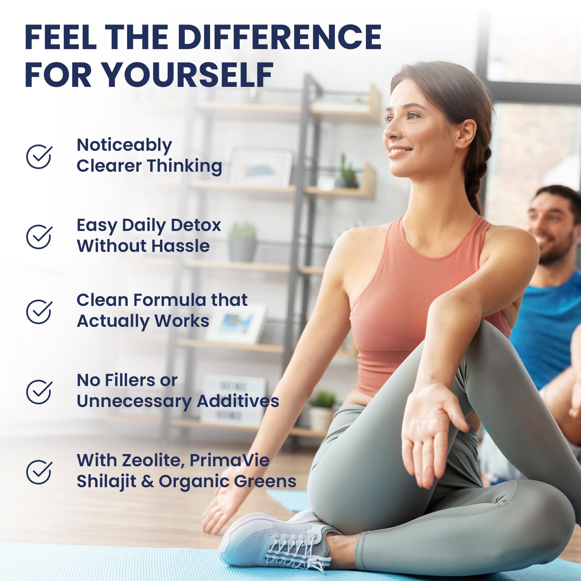 Ultra Human Daily Wellness Support – Heavy Metal Detox Cleanse, with Zeolite, Shilajit, Organic Chlorella & Spirulina, NAC & Alpha Lipoic. Supports Daily Detox, Cognition, Immune System -(Made in USA) Ultra Human Au supplements