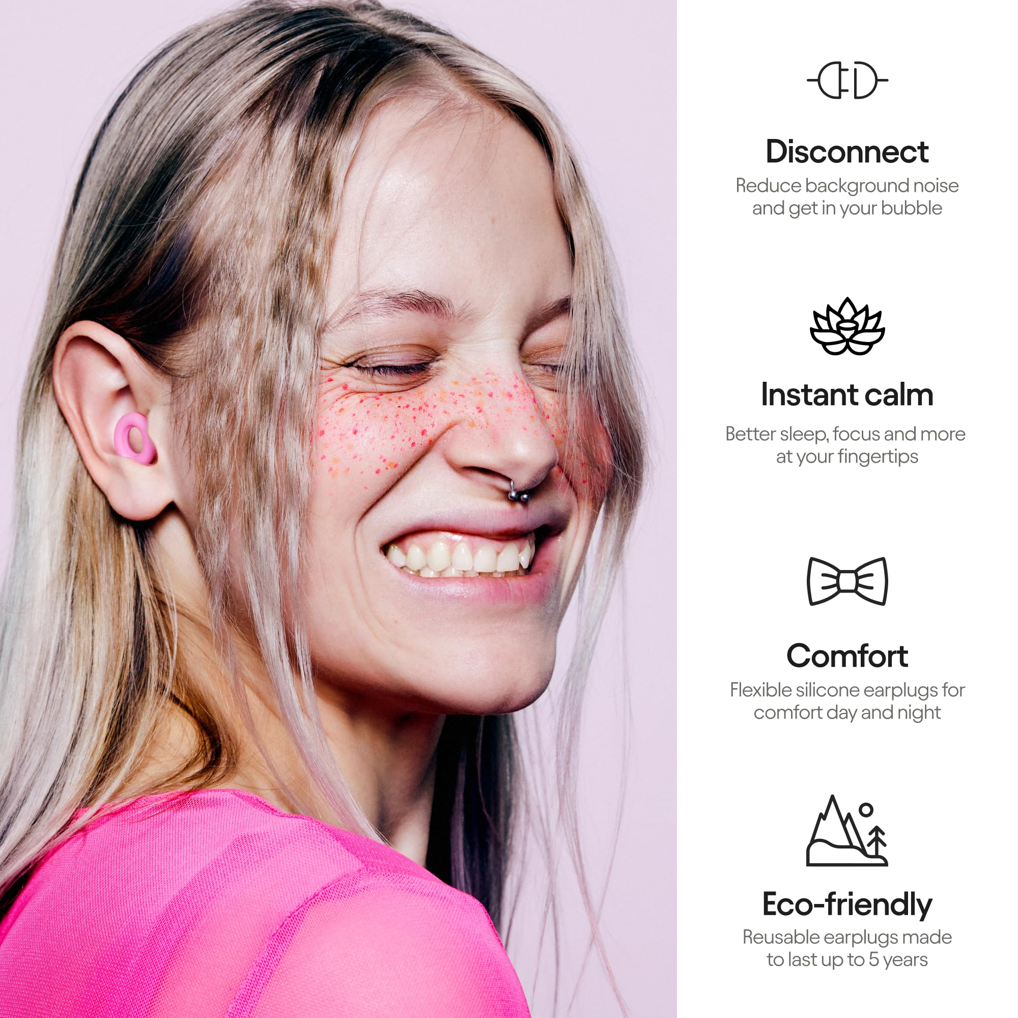 Loop Quiet Equinox Earplugs – Reusable Noise-Reducing Earplugs | Colourful Hearing Loop Au supplements