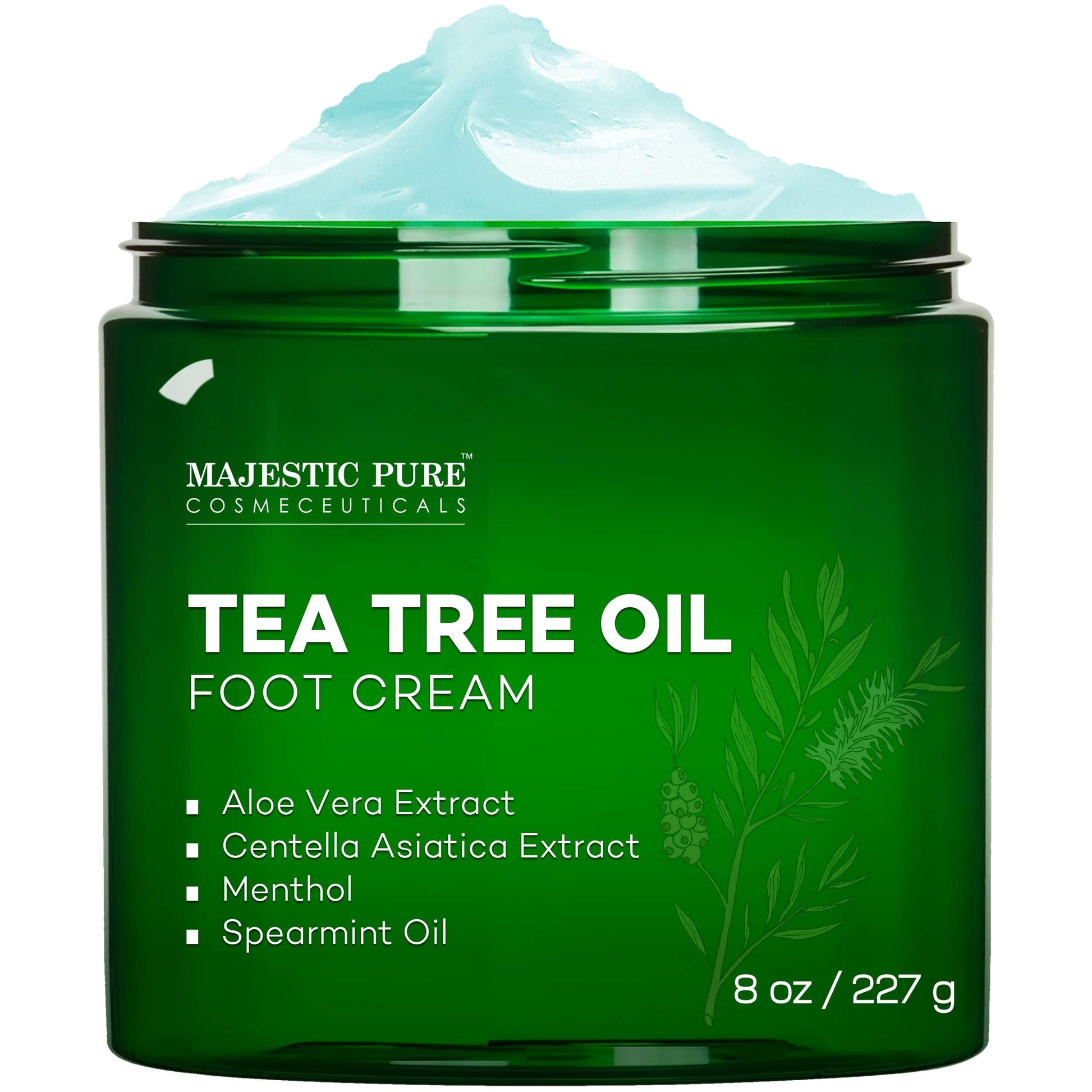 MAJESTIC PURE Athletes Foot Cream with Tea Tree Oil, Aloe & Spearmint - Hydrates MAJESTIC PURE Au supplements