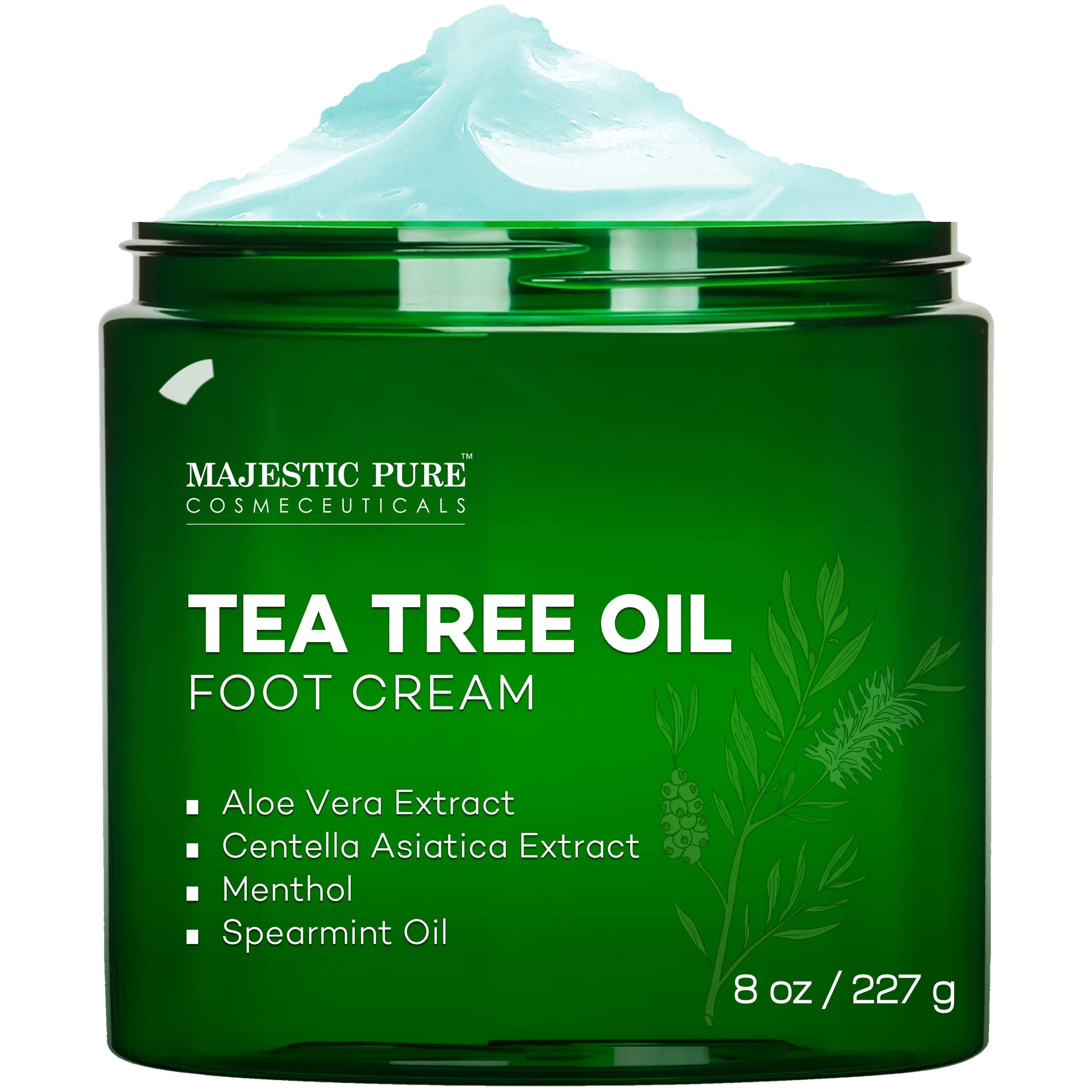 MAJESTIC PURE Athletes Foot Cream with Tea Tree Oil, Aloe & Spearmint - Hydrates MAJESTIC PURE Au supplements