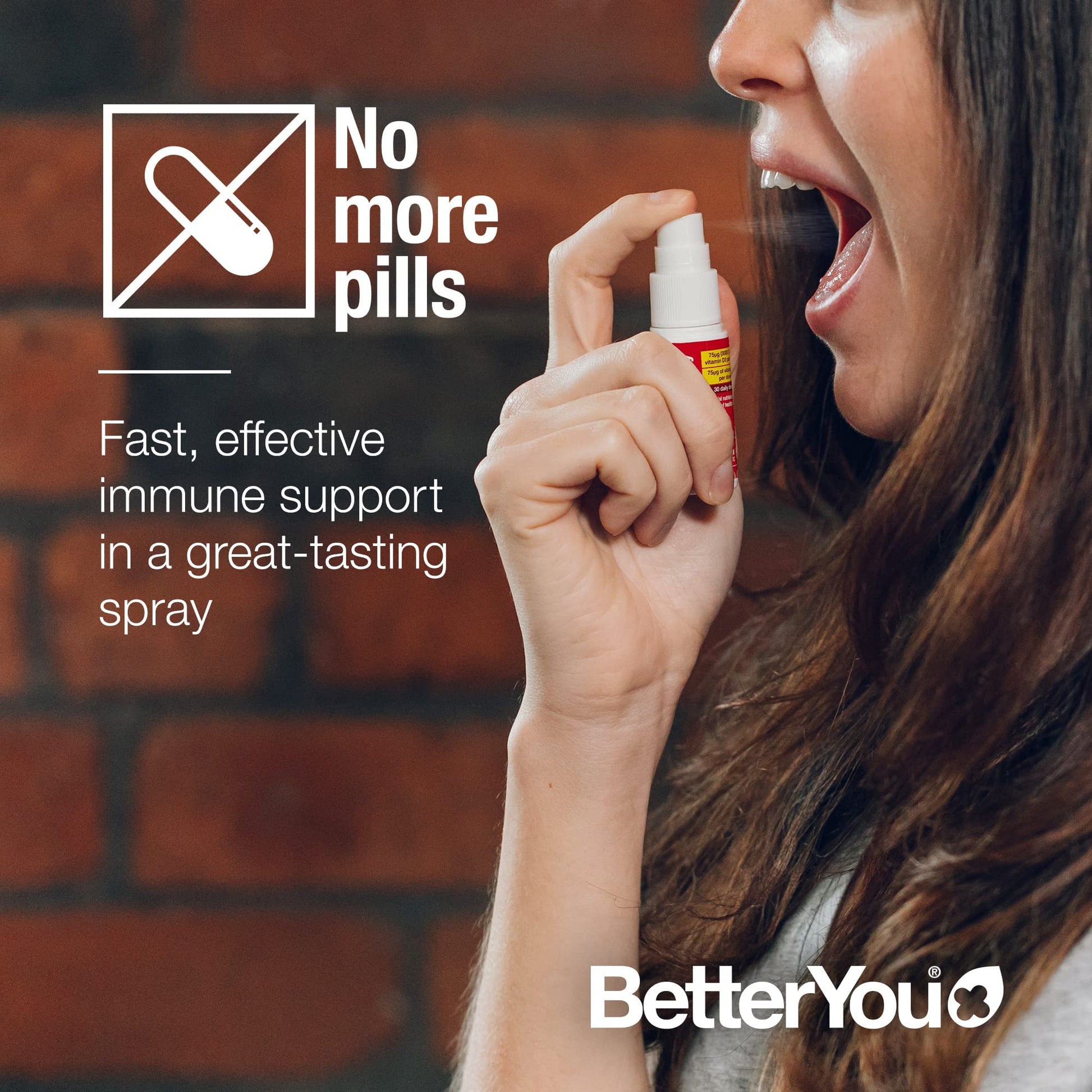 BetterYou D3000 + Vitamin D + K2 Spray 12ml BetterYou Au supplements