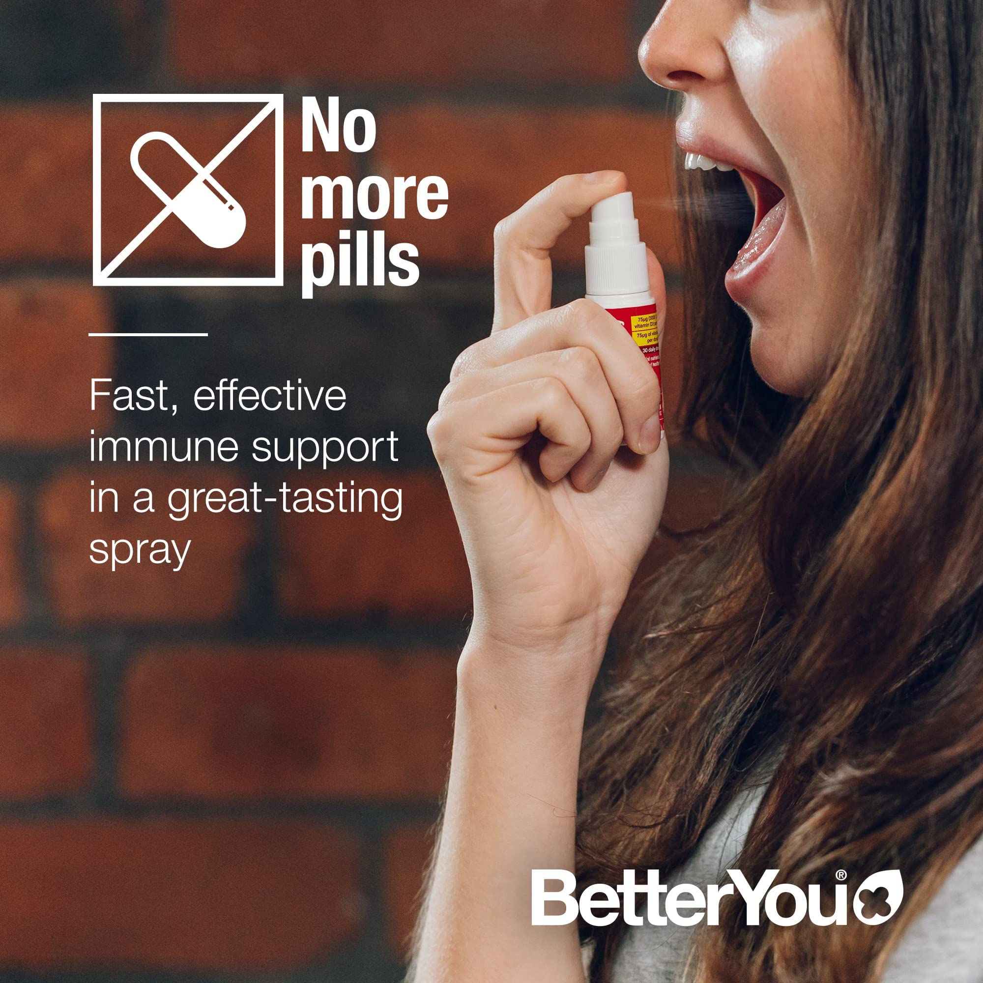 BetterYou D3000 + Vitamin D + K2 Spray 12ml BetterYou Au supplements