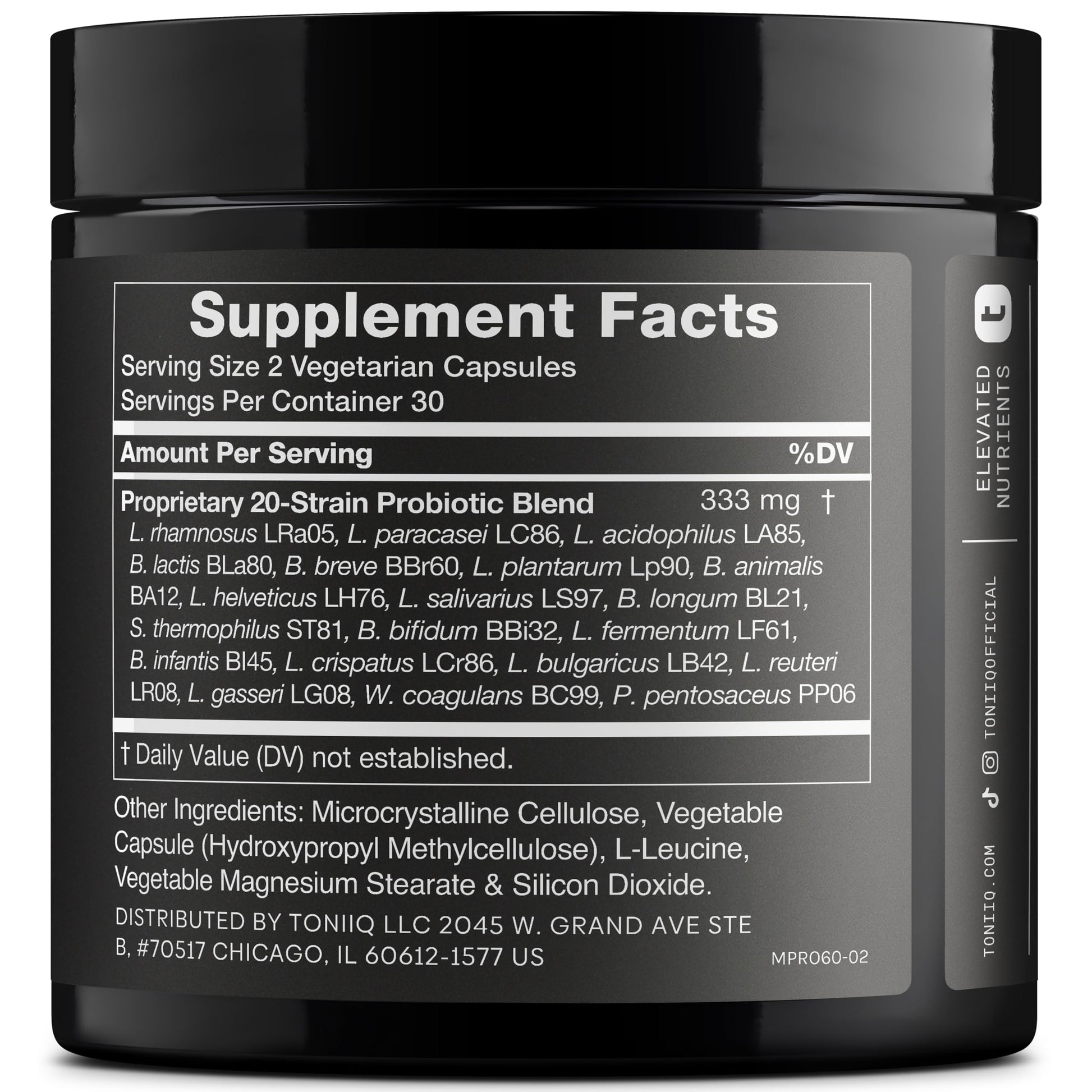 Toniiq Mens Probiotic with 20 Verified Strains – 200 Bilion CFU + 200mg FOS Prebiotic – Mens Probiotics for Gut Health - Cold-Chain & Delayed-Release – Lab-Tested Synbiotic Formula Toniiq Au supplements