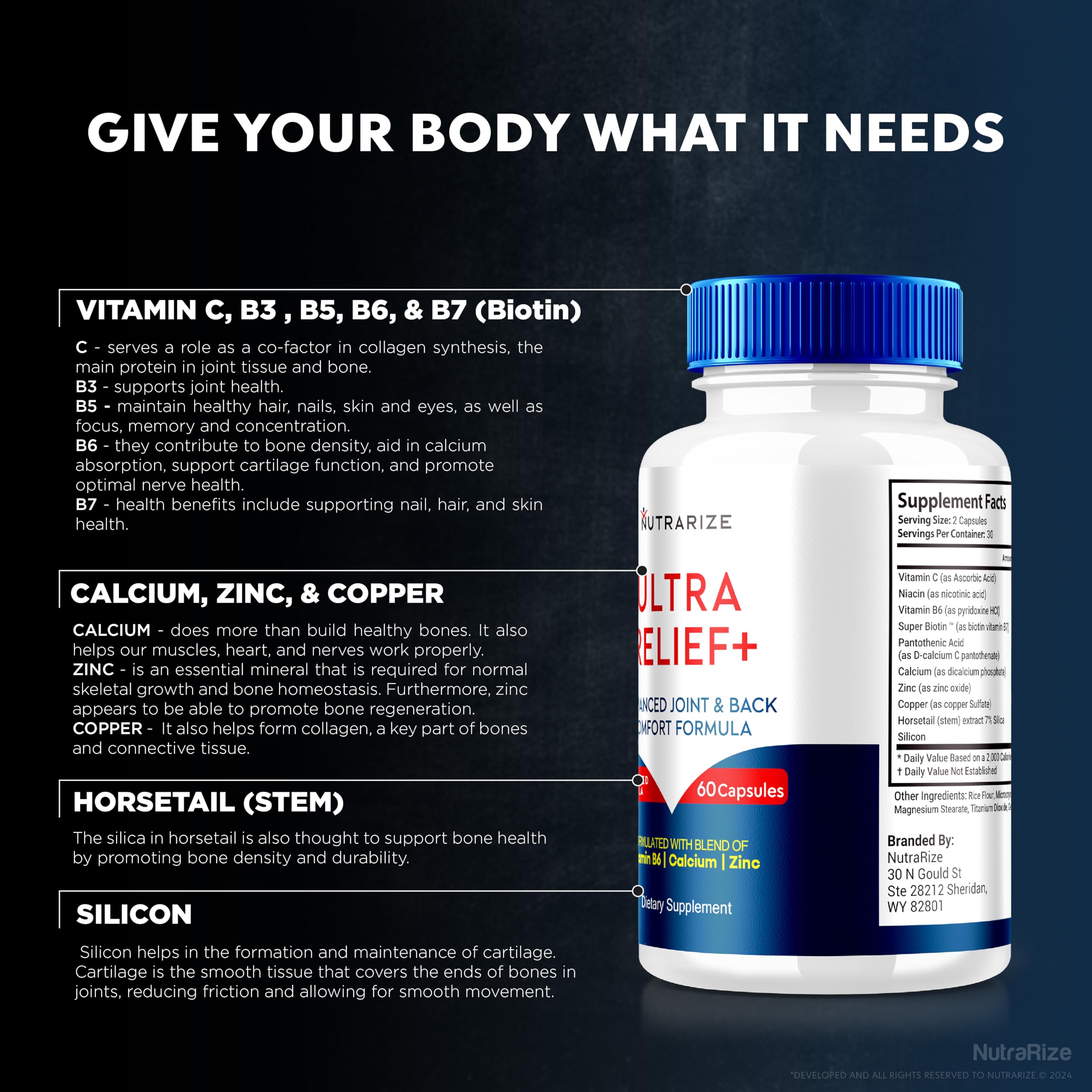 (2 Pack) Ultra Relief+ Capsules, Official Formula for Joint Health, All-Natural Supplement to Support Joint Function and Mobility, Ultra Relief + Pills, Ultra Relief Plus Reviews (120 Capsules) NutraRize Au supplements