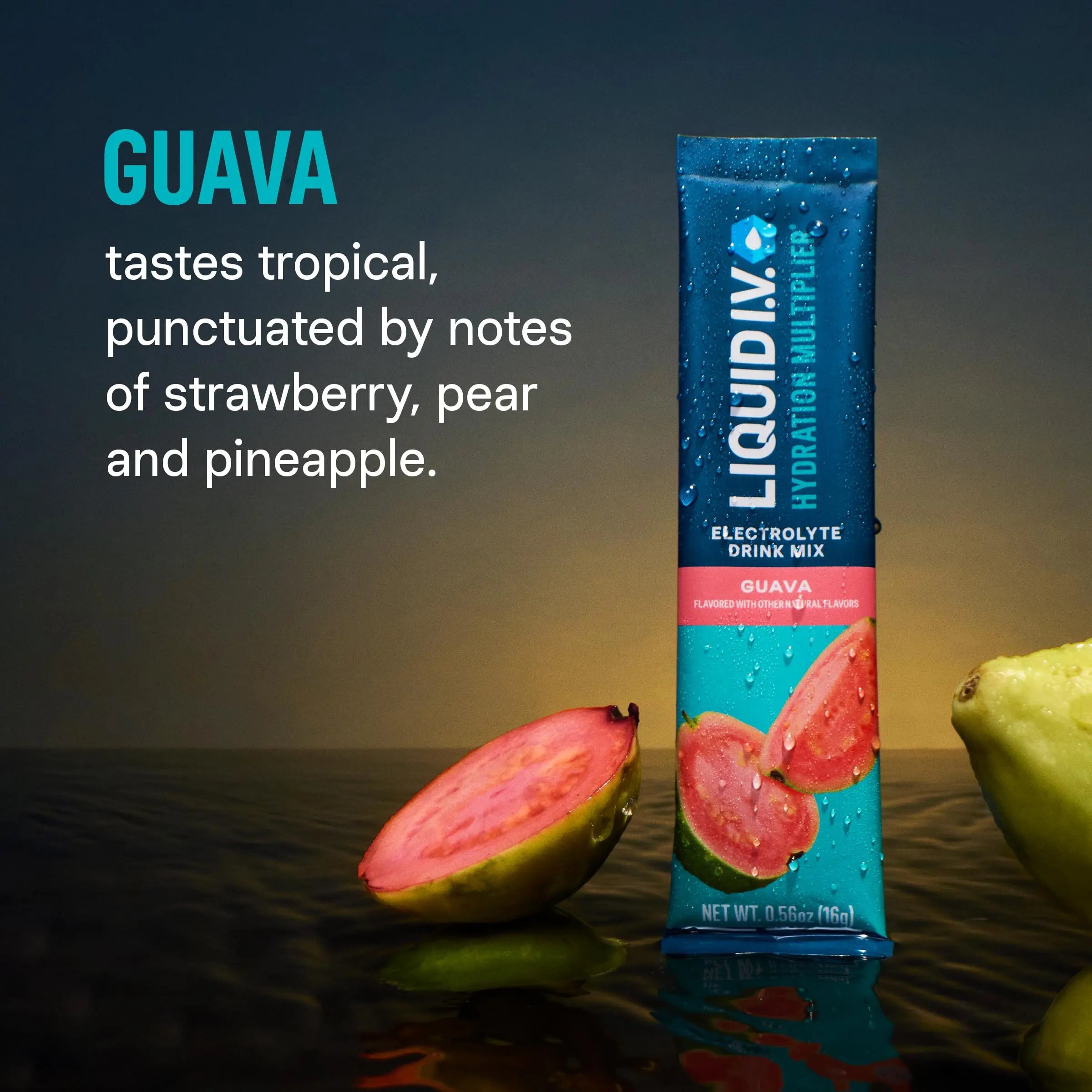 Liquid I.V.® Hydration Multiplier - Guava | Electrolyte Powder Drink Mix | 1 Pack (16 Servings) Liquid I.V. Au supplements