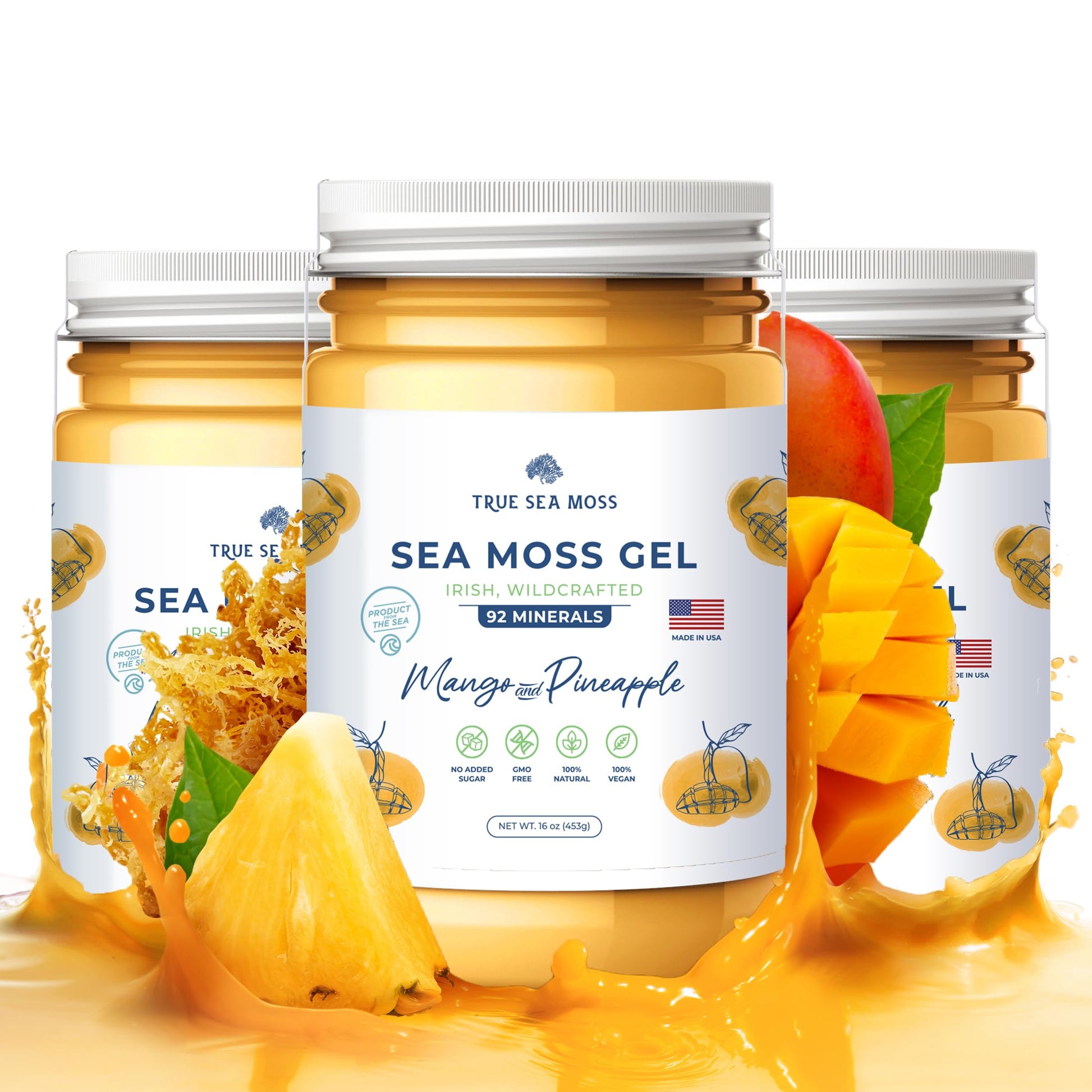 TrueSeaMoss Wildcrafted Irish Sea Moss Gel –7 Flavors- Nutritious Organic Raw TrueSeaMoss Au supplements