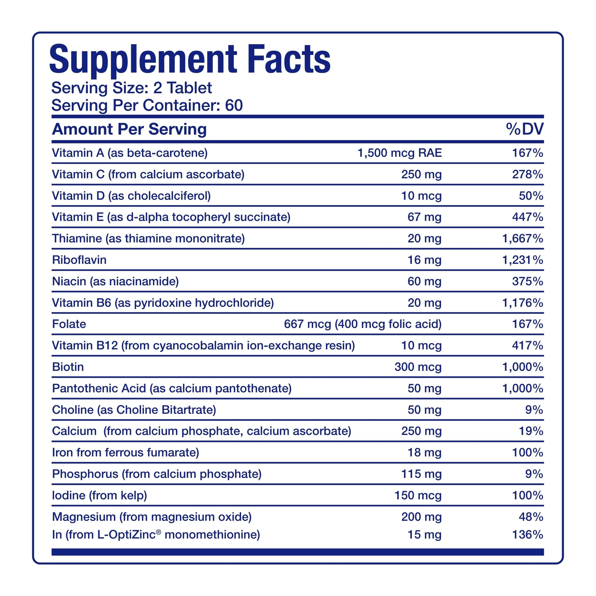 30-In-1 Adult Multivitamin with Iron - Antioxidant Rich Over 50 Multivitamin for Women and Men with Vitamins A C D E B Complex Zinc Magnesium Myo Inositol Citrus Bioflavonoids & More - 1 Month Supply Anabolic Laboratories Au supplements