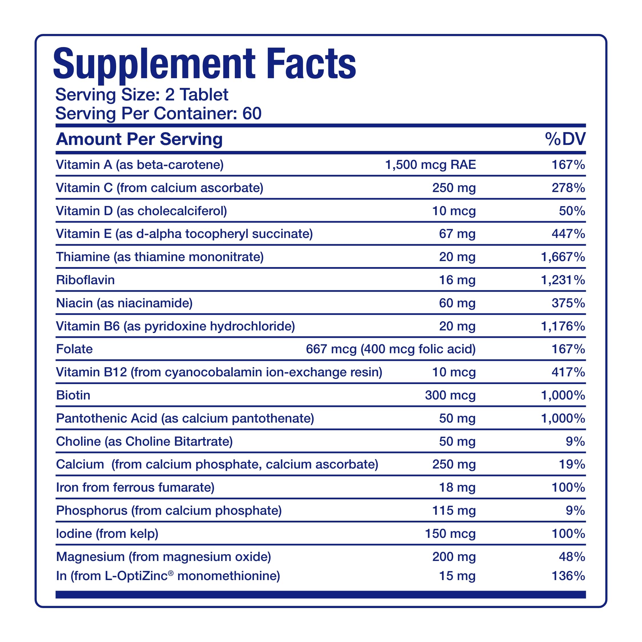 30-In-1 Adult Multivitamin with Iron - Antioxidant Rich Over 50 Multivitamin for Women and Men with Vitamins A C D E B Complex Zinc Magnesium Myo Inositol Citrus Bioflavonoids & More - 1 Month Supply Anabolic Laboratories Au supplements