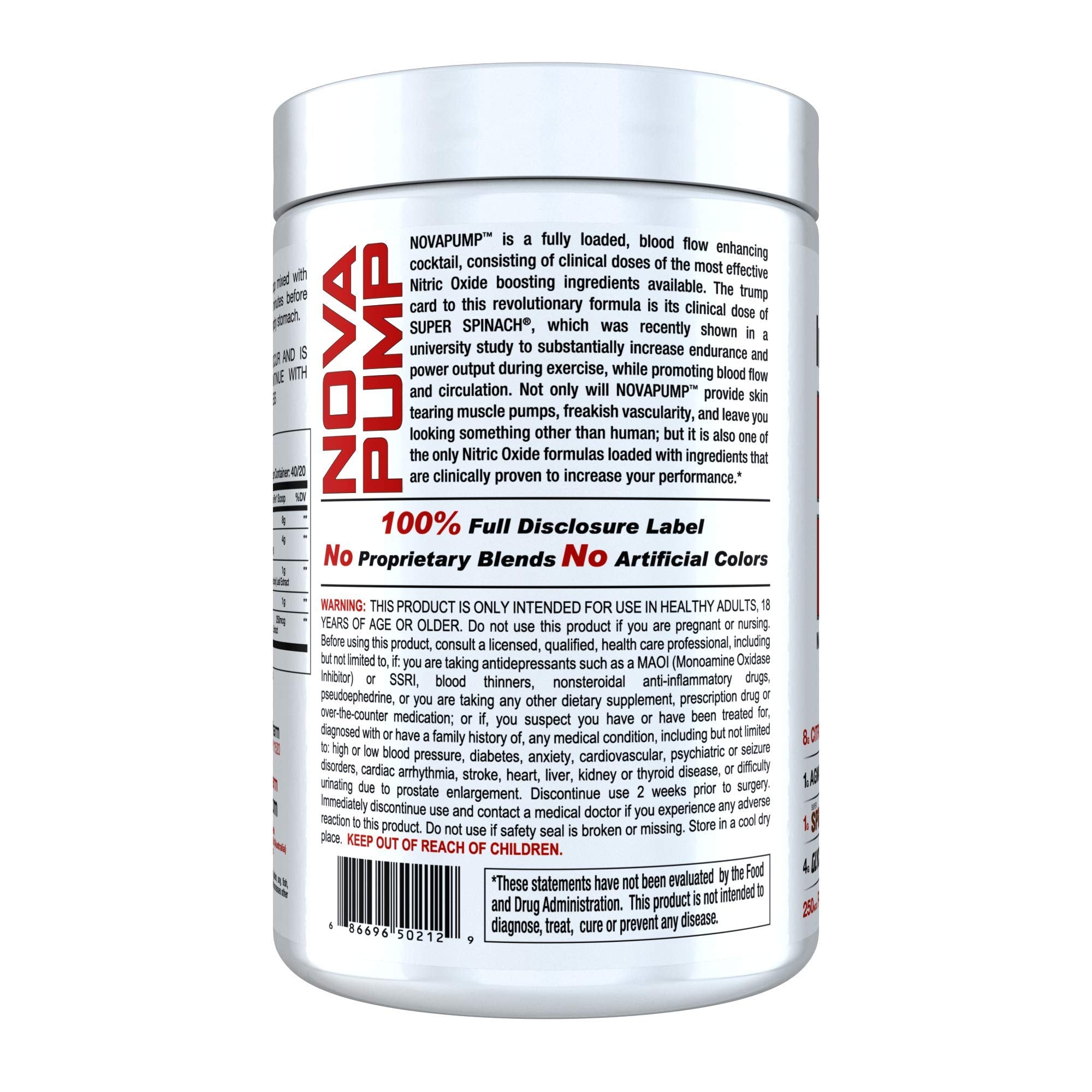 NOVAPUMP (Blueberry Lemonade) 11.29 ounces InnovaPharm Au supplements