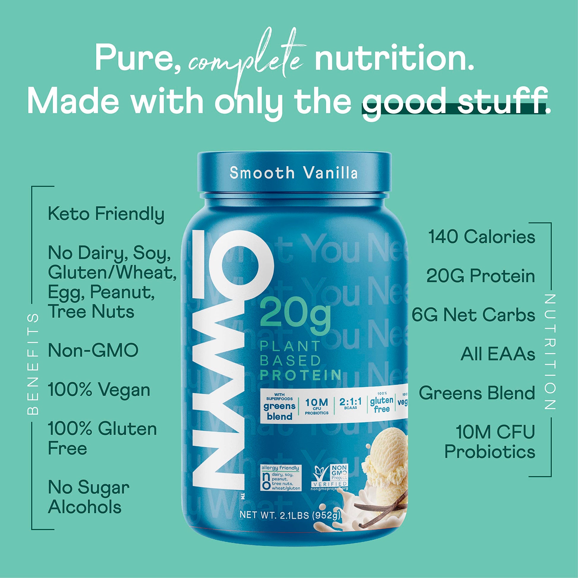 OWYN Only What You Need Plant Based Protein Powder with 20g Protein, Probiotics OWYN Only What You Need Au supplements