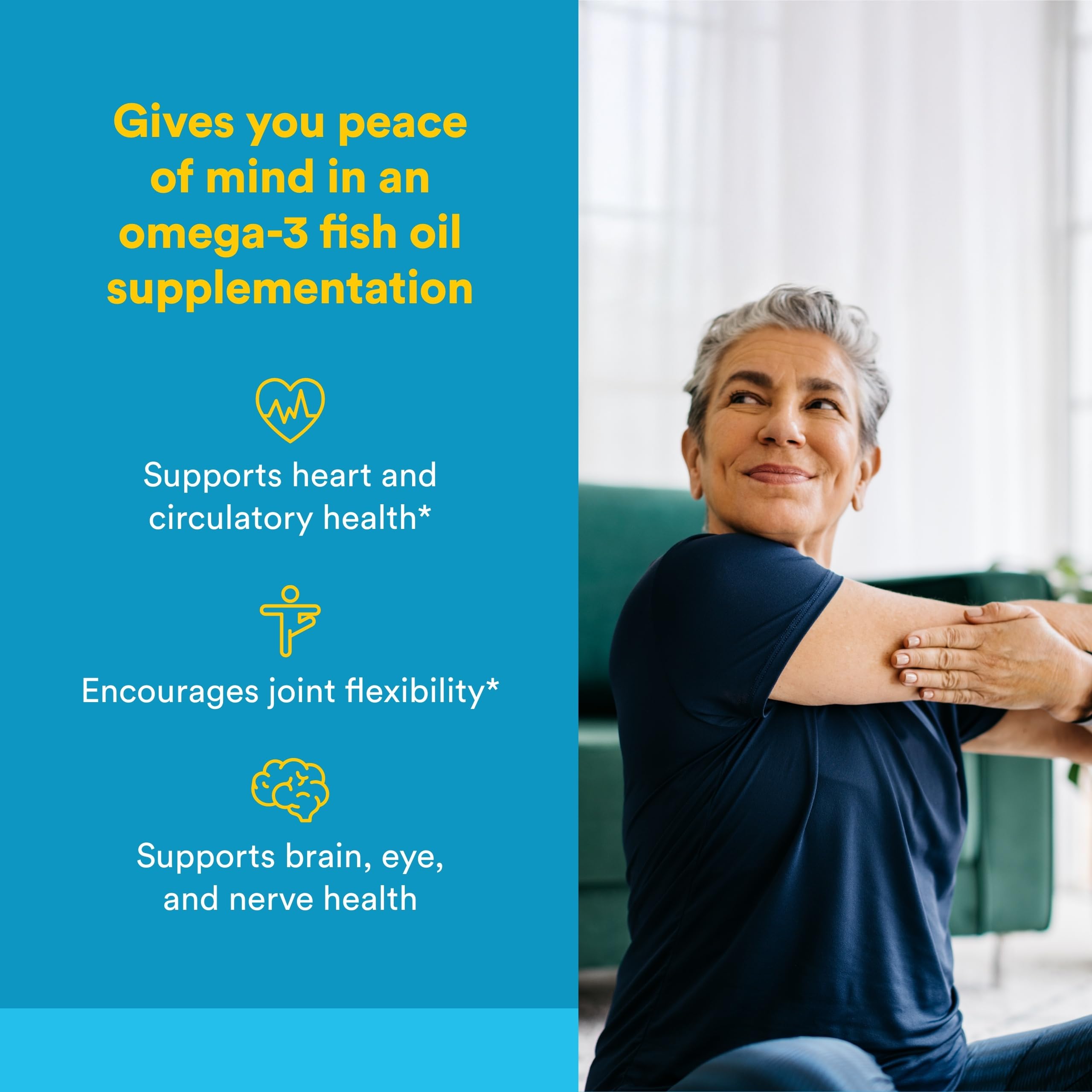 Natural Factors RxOmega-3 Ultra Strength - Brain & Heart Health Support - Eye Health Supplement with EPA & DHA - Supplement with Omega-3 Fatty Acids - 150 Softgels (75 Servings) Natural Factors Au supplements
