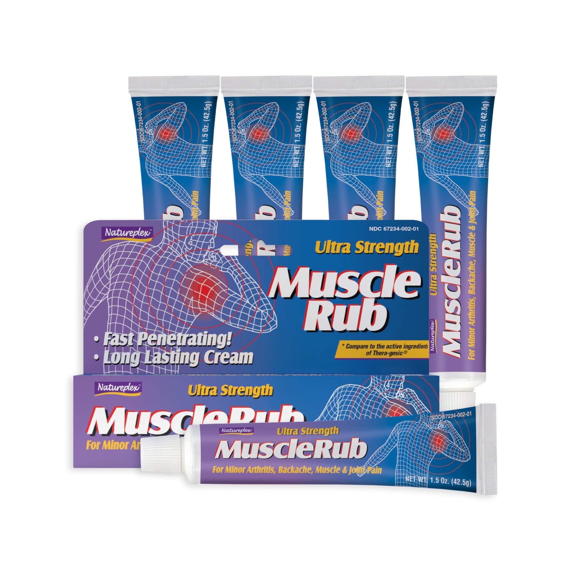 Natureplex Ultra Strength Muscle Rub Cream 1.5 oz (Pack of 5) – Menthol & Methyl Salicylate, Fast-Penetrating, Long-Lasting Relief for Muscle & Joint Discomfort (Minor Aches, Backache, Strains) Natureplex Au supplements