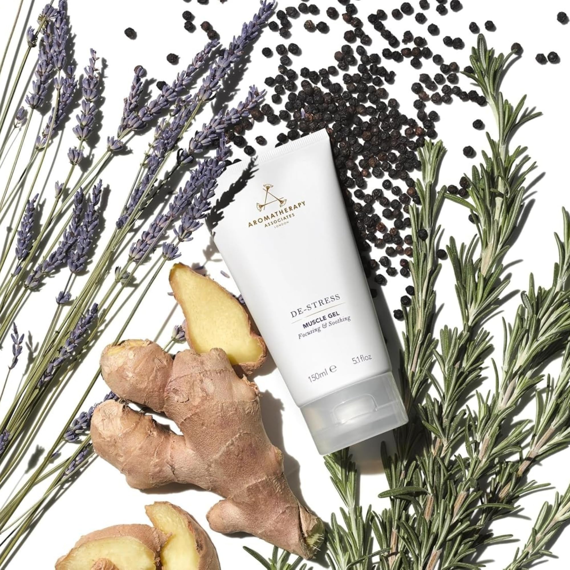 Aromatherapy Associates De-Stress Muscle Gel, Cooling & Warming Massage Gel with Ginger, Black Pepper & Rosemary Essential Oils for Daily Tension & Post-Activity Comfort, 5.07 oz Aromatherapy Associates Au supplements