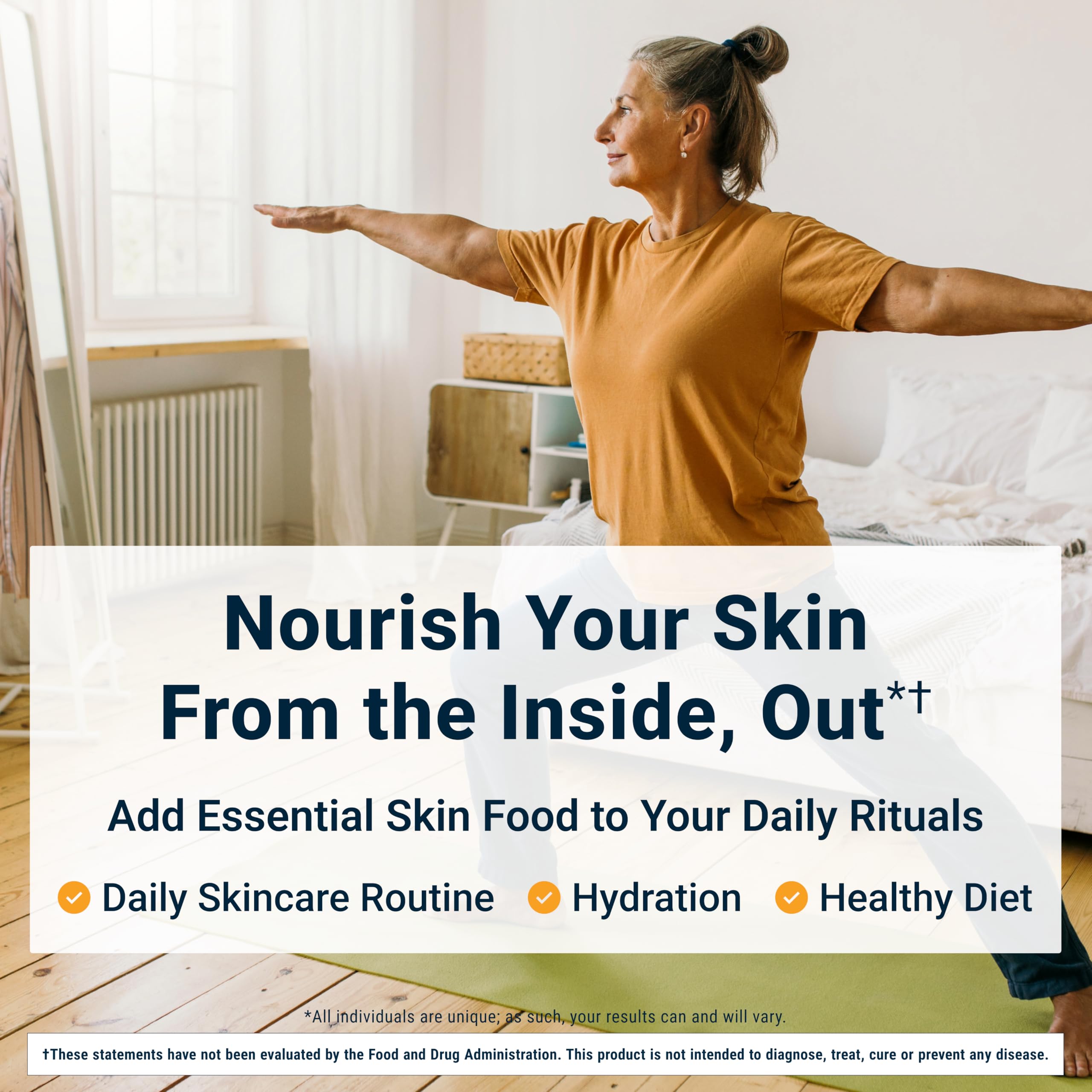 ACTIVATEDYOU Essential Skin Food, Advanced Skincare Collagen Elastin Support Supplement for Aging Skin, Helps Improve Appearance of Face Texture, Sagging w/Dermaval, Vitamin C (30 Count (Pack of 3)) ACTIVATEDYOU Au supplements