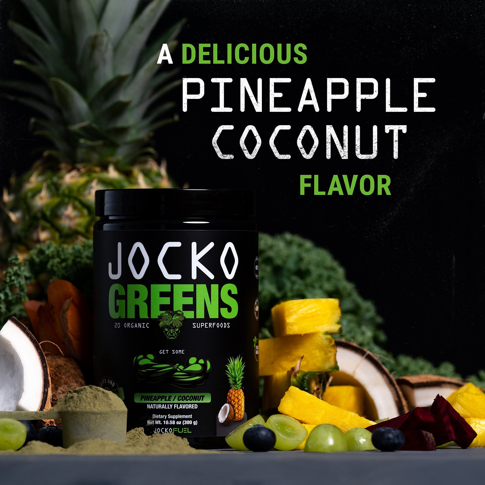 Jocko Fuel Daily Greens Powder - Premium Organic Greens Superfood Powder for Gut Health, Digestion, Bloating, Immune Support with Spirulina, Chlorella, Digestive Enzymes, & Probiotics - 30 Servings Jocko Fuel Au supplements