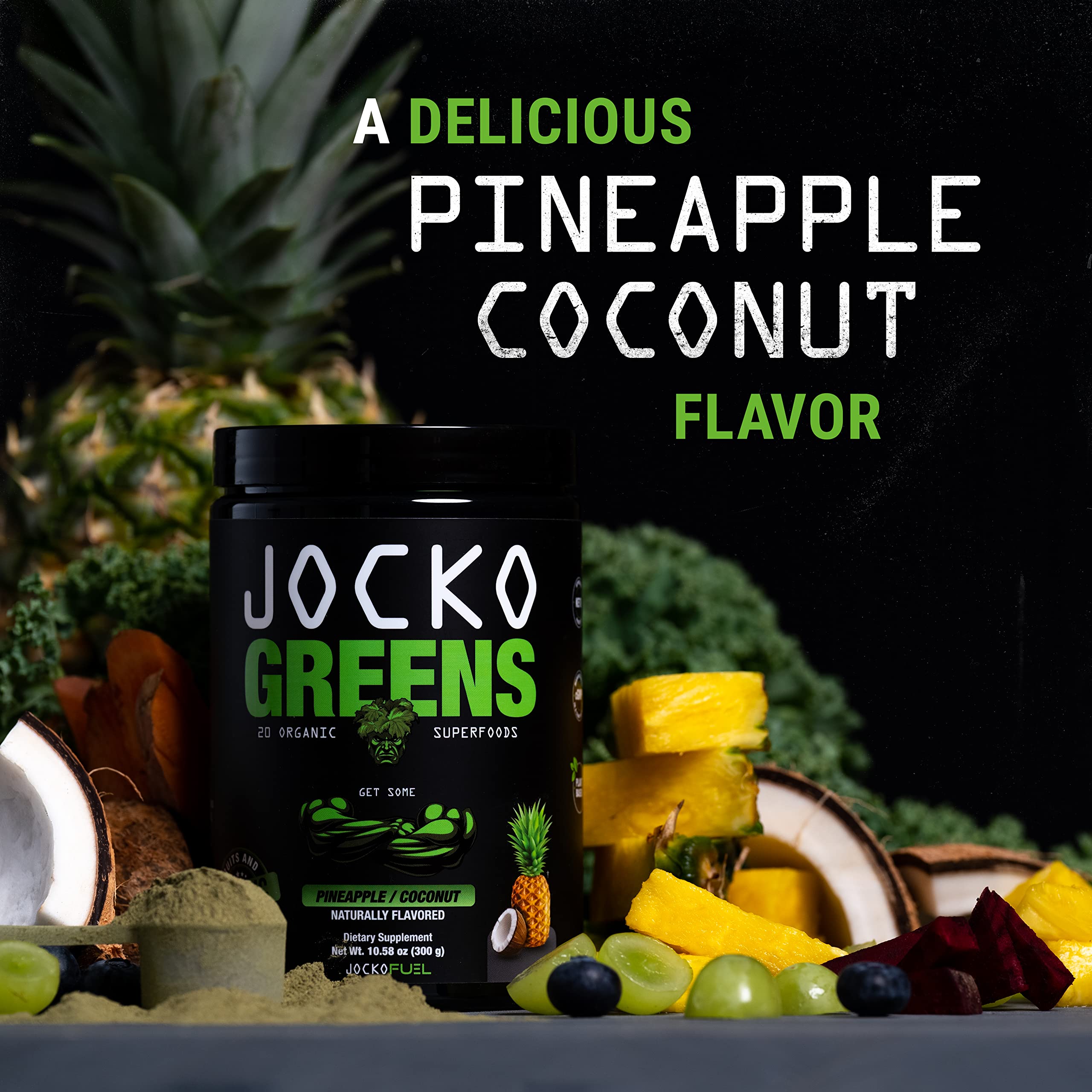 Jocko Fuel Daily Greens Powder - Premium Organic Greens Superfood Powder for Gut Health, Digestion, Bloating, Immune Support with Spirulina, Chlorella, Digestive Enzymes, & Probiotics - 30 Servings Jocko Fuel Au supplements