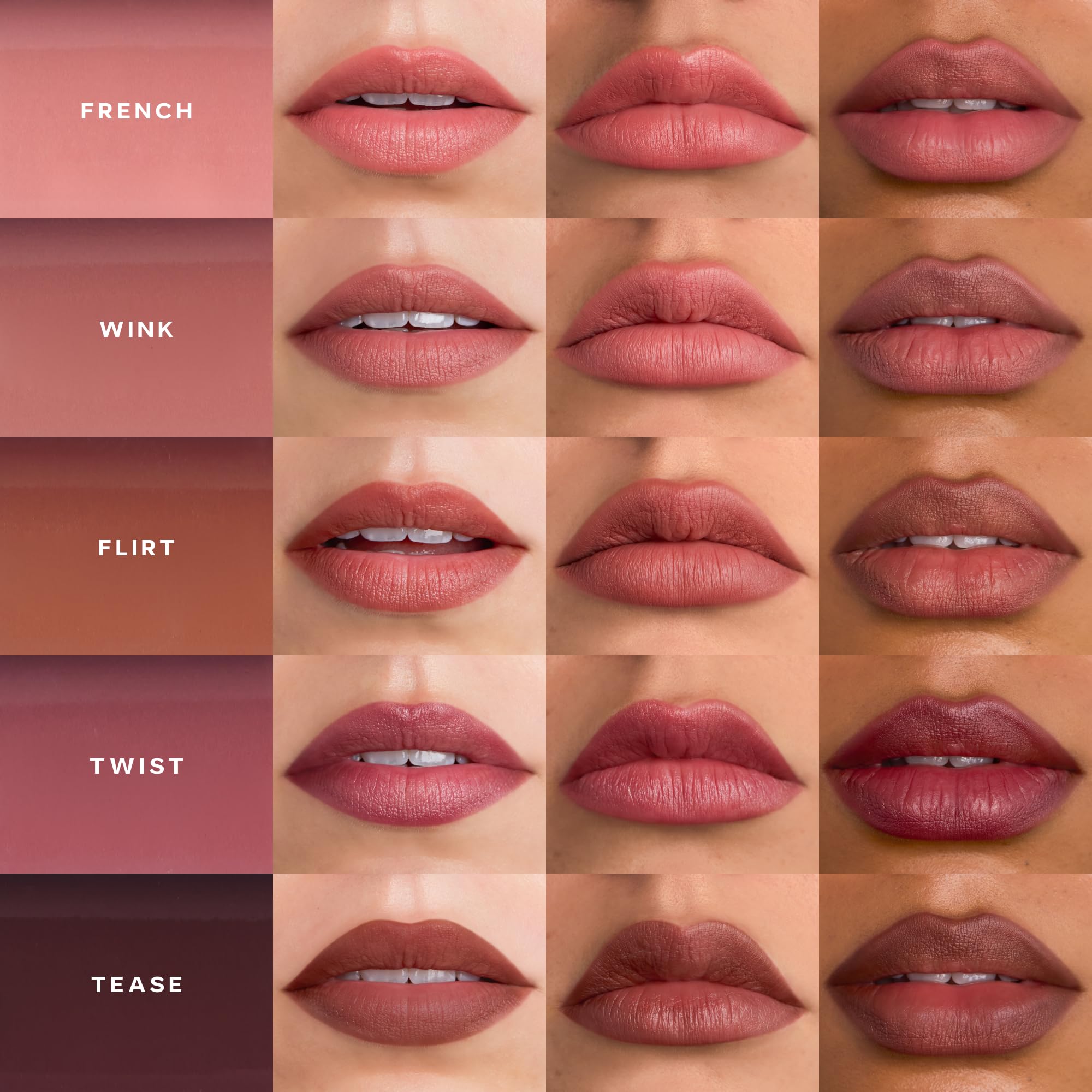 Saie Lip Liner 101 - Lip Pencil Made with a Creamy, Soft Matte Formula for a Naturally Framed or Fully Filled Look - Supercharged with Shea Butter & Jojoba Oil - Tease (.05 oz) Saie Au supplements