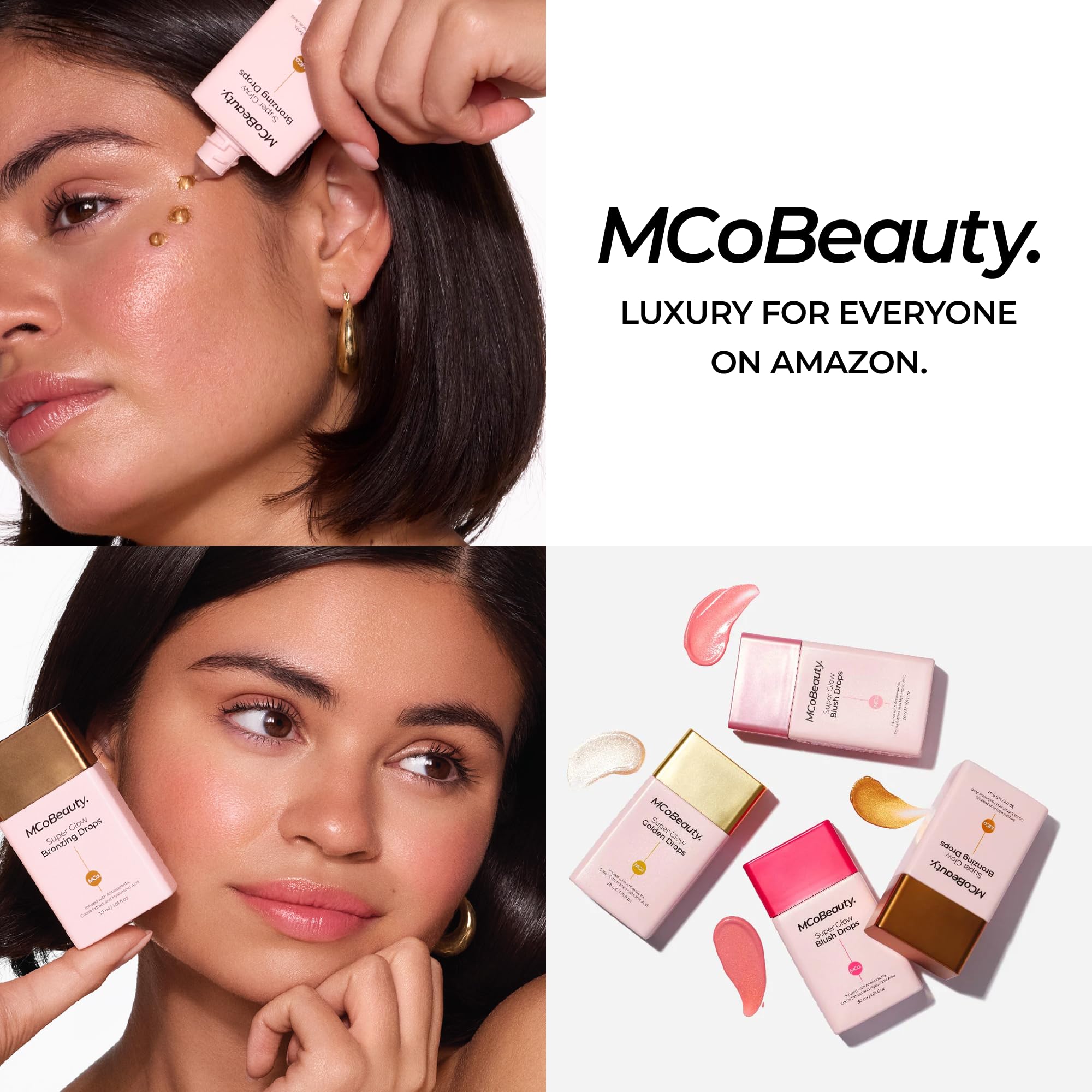 MCoBeauty - Super Glow Bronzing Drops - Effortless Face Tan with Shimmer Formula - Face Care, Bronze Drops - Contains Hyaluronic Acid, White Tea Extract, Cocoa Extract and More MCoBeauty Au supplements