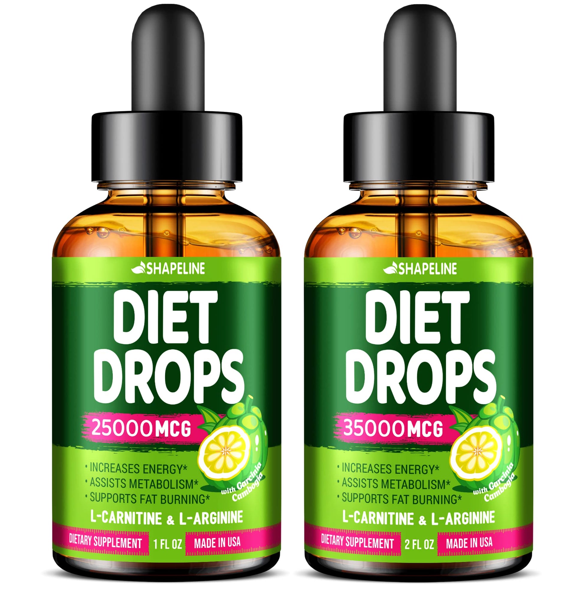 SHAPELINE Weight Loss Drops - Diet Drops 1 Fl Oz & 2 Fl Oz - Made in The USA - Appetite SHAPELINE Au supplements