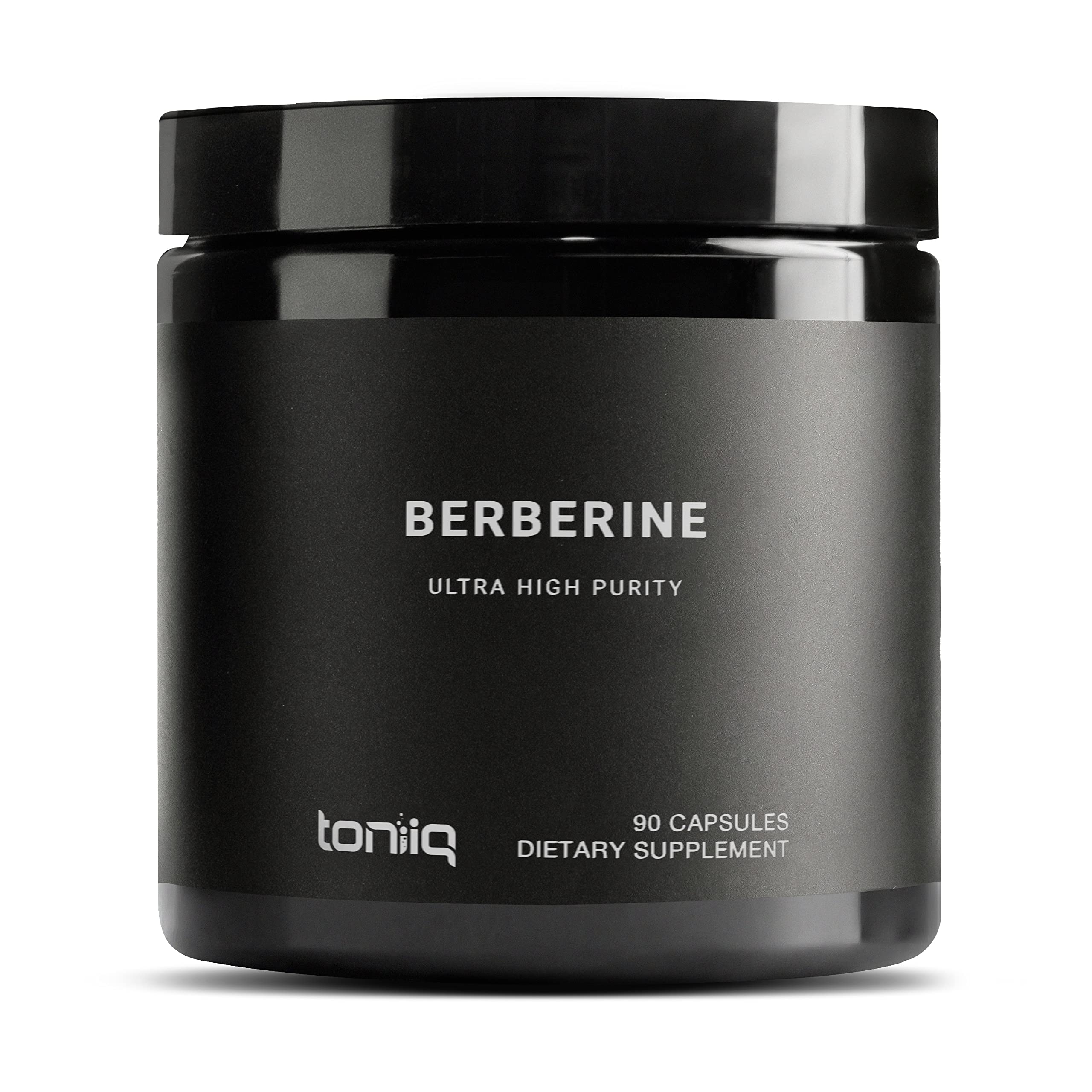 Toniiq Ultra High Strength Berberine HCl from The Himalayas - 100:1 Concentrated Extract - Lab-Tested 97% Berberine HCl - 90 Vegetarian Capsules, 500 mg per Capsule Toniiq Au supplements
