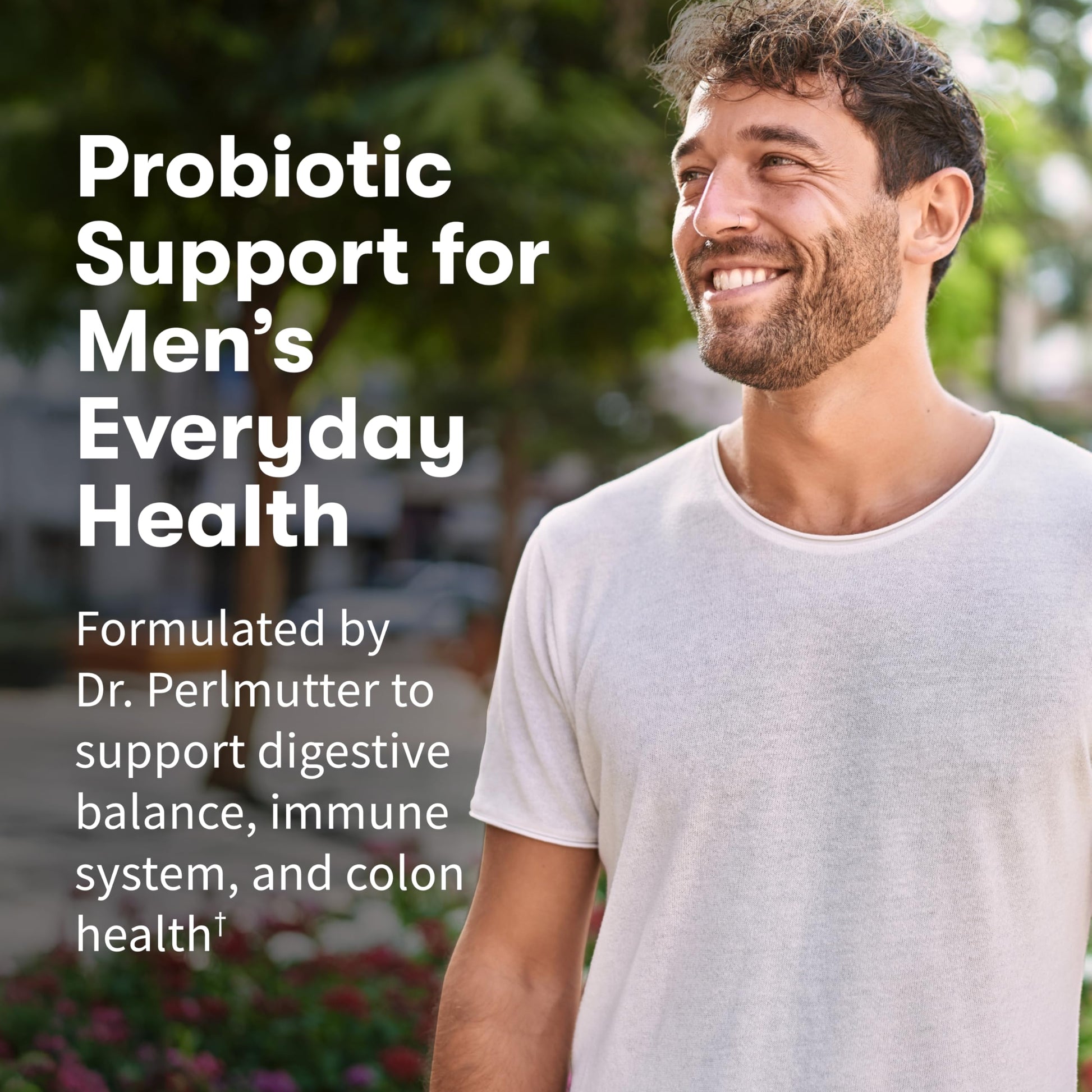 Garden of Life Probiotics for Men, Dr Formulated 50 Billion CFU 15 Probiotics for Digestive Health + Organic Prebiotic Fiber, Colon & Immune Support, Daily Gas Relief, Shelf Stable, 30 Capsules Garden of Life Au supplements