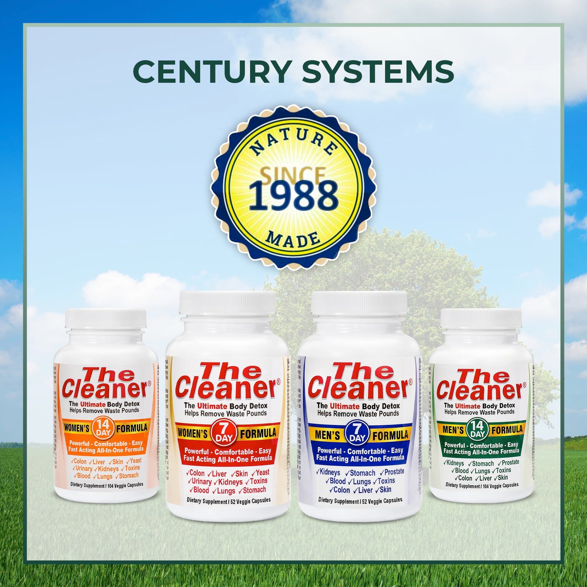 Century Systems The Cleaner Detox, Powerful 7-Day Complete Internal Cleansing Formula Century Systems Au supplements