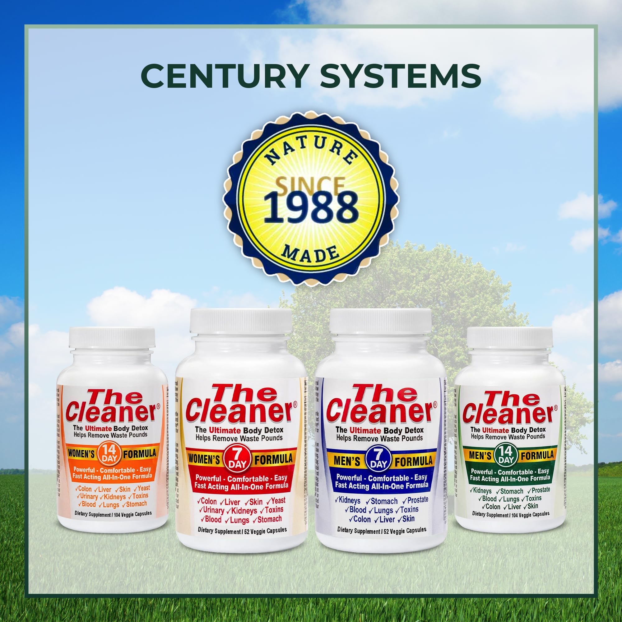 Century Systems The Cleaner Detox, Powerful 7-Day Complete Internal Cleansing Formula Century Systems Au supplements