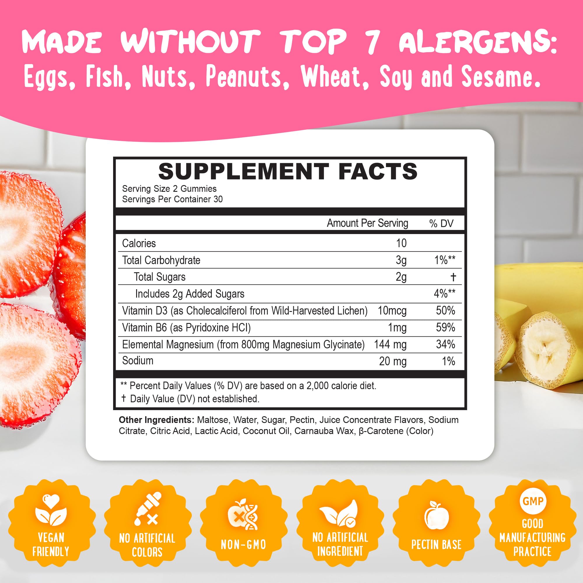 Center-Filled Magnesium Glycinate Gummies 400MG - High Absorption for Kids, Teens & Adults - Supplement for Sleep, Calm & Muscle Relaxation with B6 & D3 - Gluten Free & Vegan Friendly - 60 Count OH MY CHEWY Au supplements