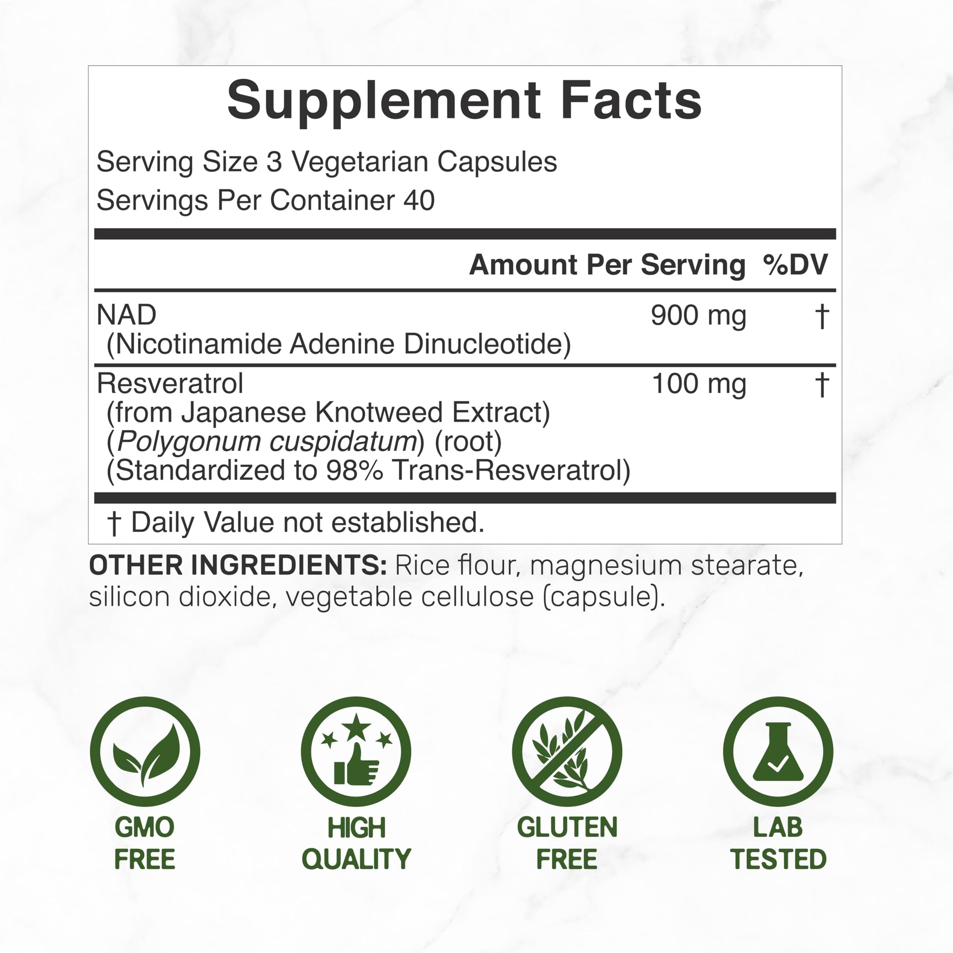 NAD+ Resveratrol Supplement 1,000mg Per Serving, 120 Veggie Capsules | 2-in-1 Extra Strength NMN Supplement Alternative | NAD Supplements for Women & Men | Non-GMO, Gluten Free DEAL SUPPLEMENT Au supplements