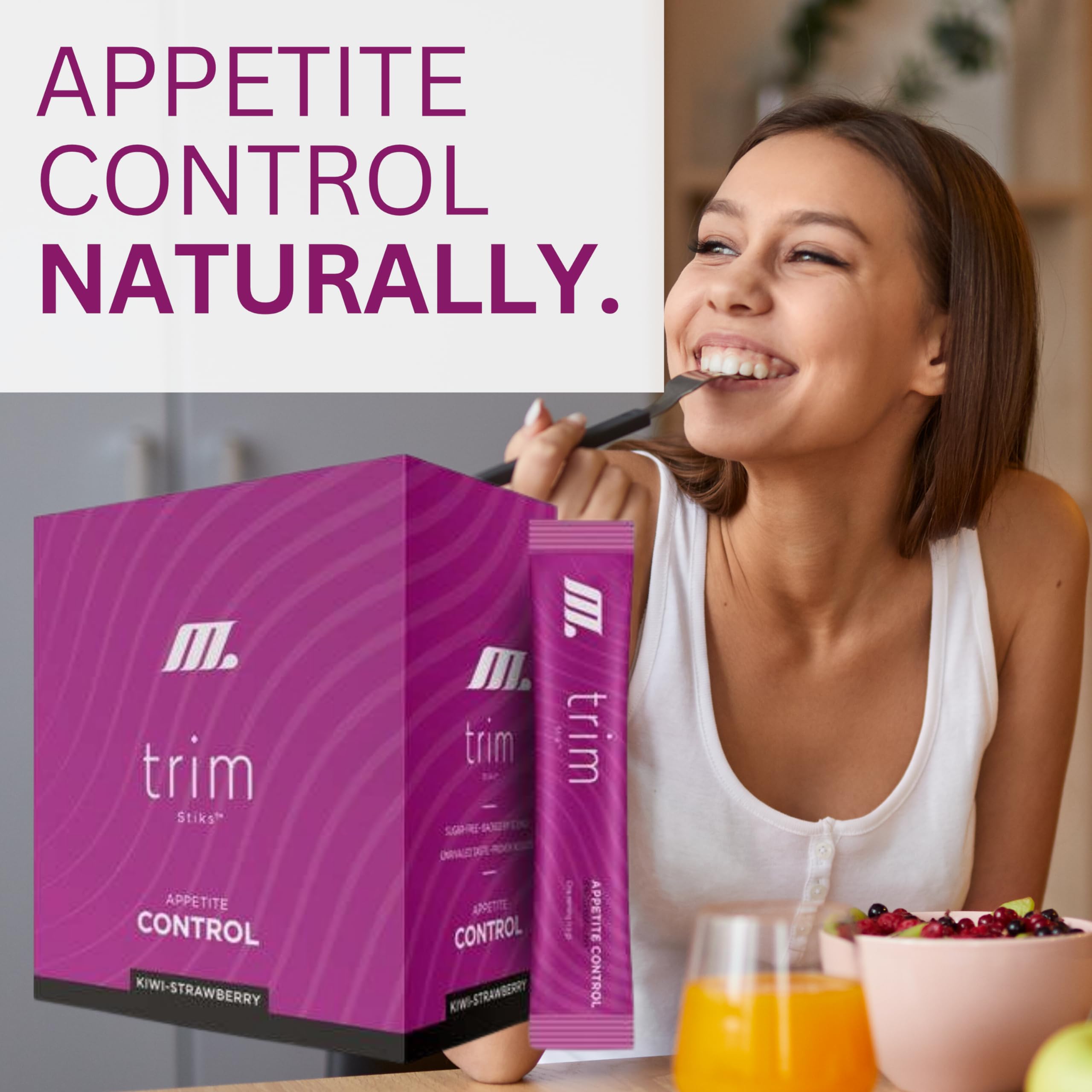 TRIM Stik, Appetite Control, Delicious Kiwi Strawberry beverage, low-calorie, 30 ct Youngevity Au supplements