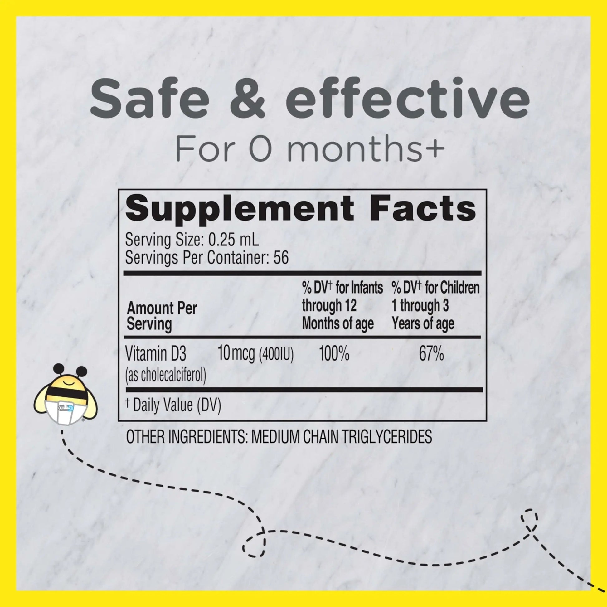Zarbee's Vitamin D Drops for Infants, 400IU (10mcg) Baby & Toddler Liquid Supplement, Newborn & Up, Dropper Syringe Included, 0.47 Fl Oz Zarbee's Au supplements