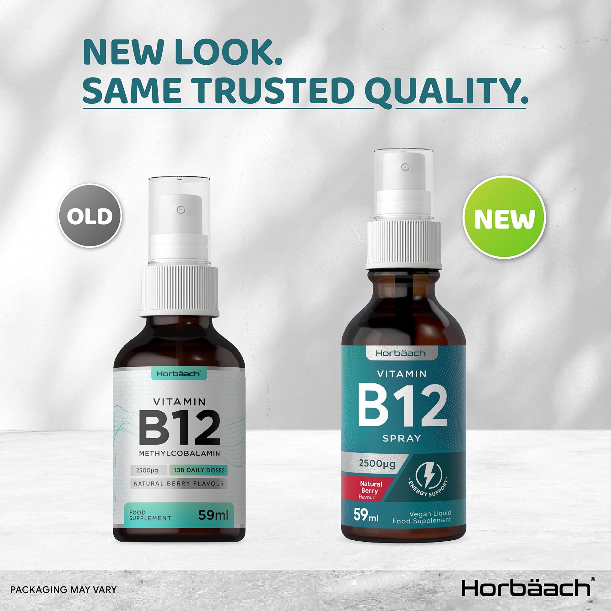 Vitamin B12 Spray 2500mcg | 59ml | High Strength Supplement | Natural Berry Flavour Horbäach Au supplements
