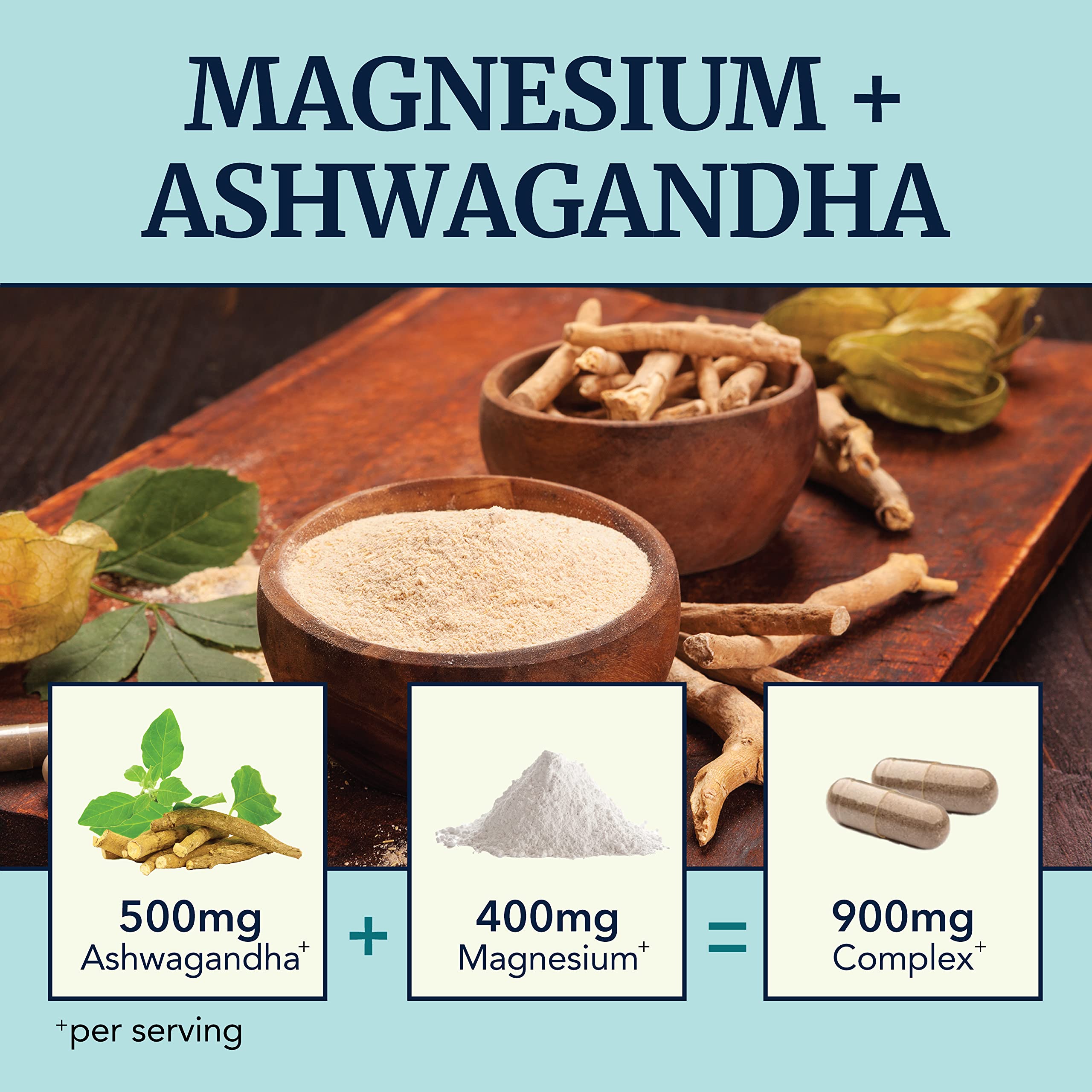 Magnesium Ashwagandha | Calming Magnesium Supplement for Adults | Relax, Rest Nobi Nutrition Au supplements