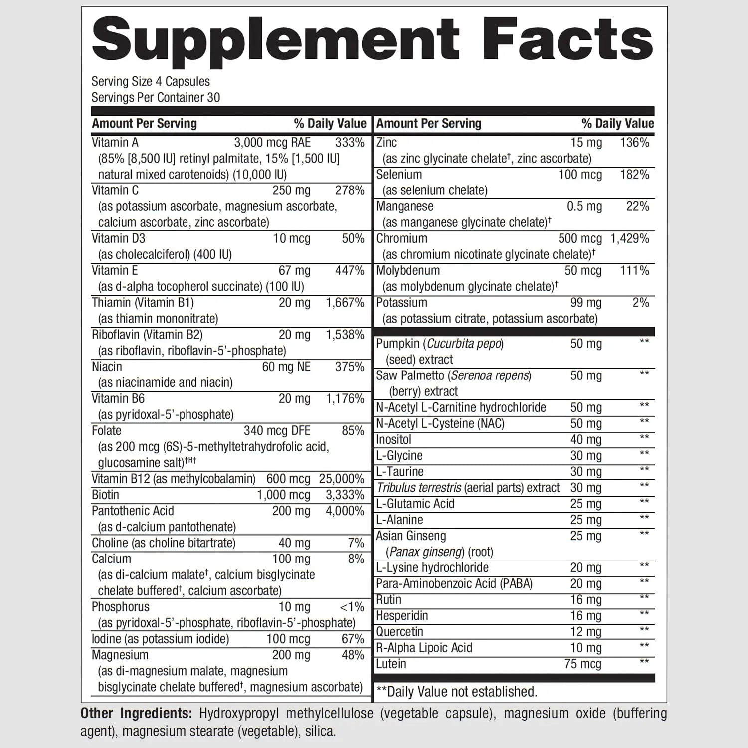 PureFormulas PureMulti for Men - Daily Comprehensive Multivitamin for Men's Health, Vitality, Energy, Focus, & Performance. Mens Vitamins A, C, D, E, & B12 PureFormulas Au supplements