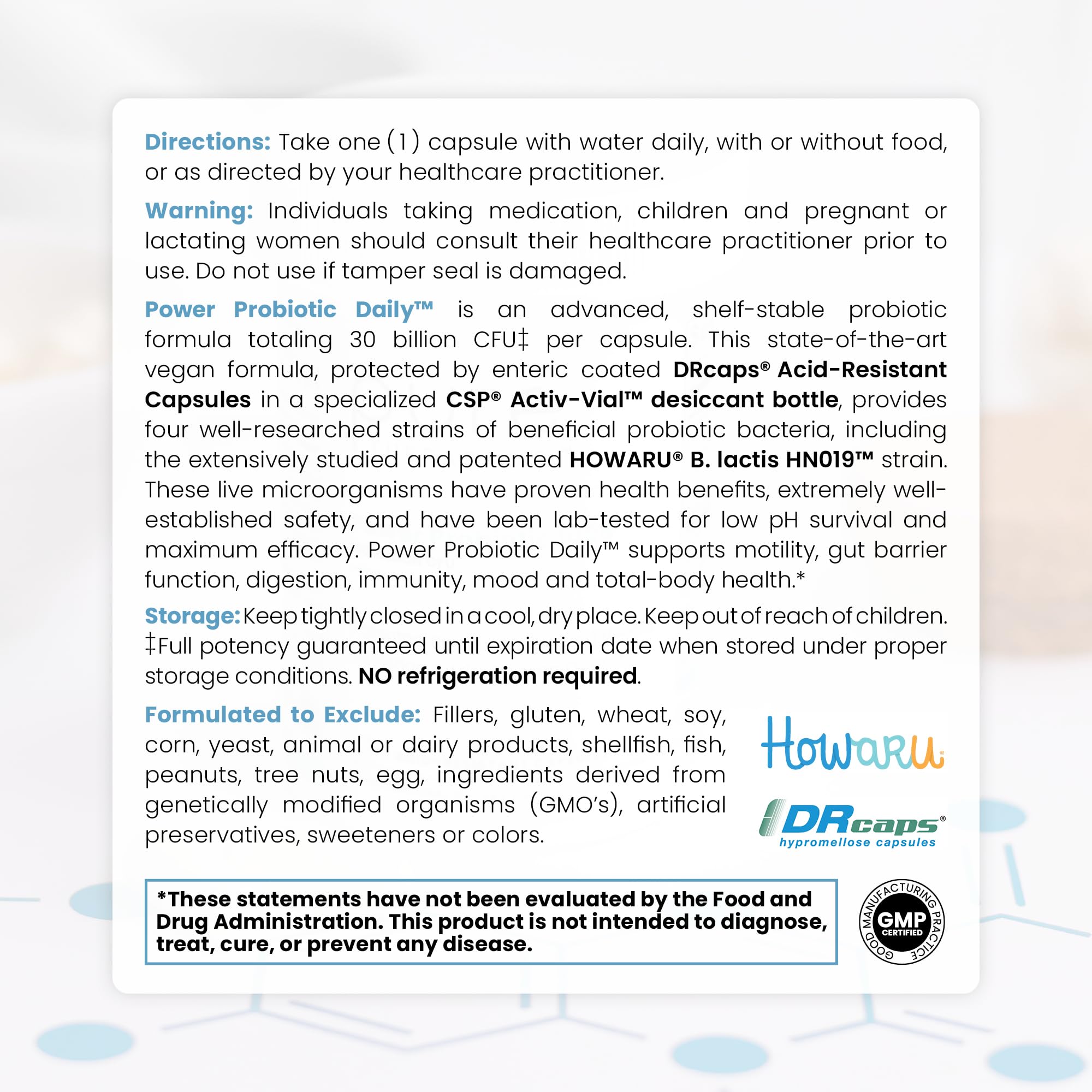 Pure Therapro Rx Power Probiotic Daily - 30 Acid-Resistant Capsules | 4 Proven Strains - 30 Billion CFU/Capsule | Patented Activ-Vial Desiccant Bottle to Ensure Freshness | NO Refrigeration Required Pure Therapro Rx Au supplements