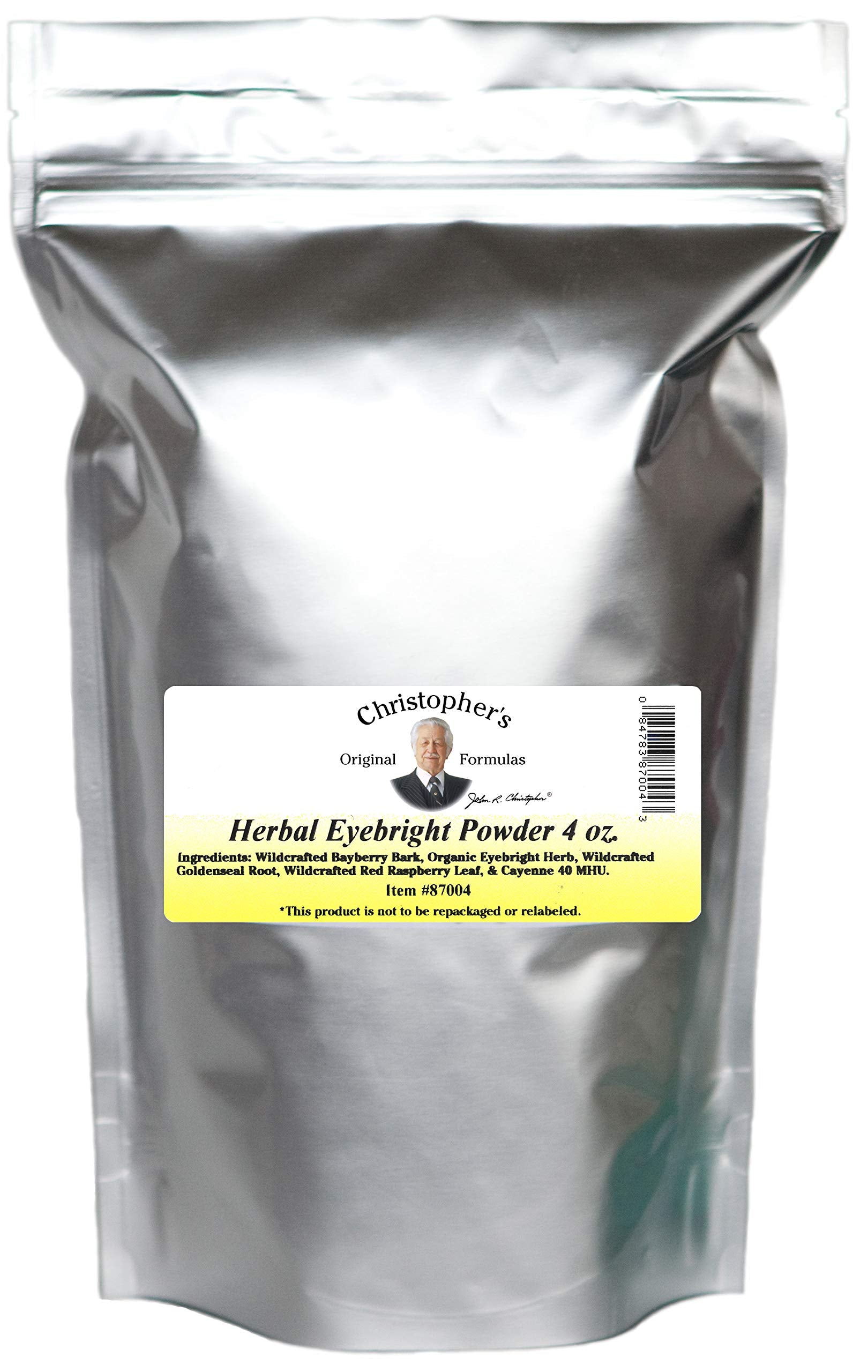 Christophers Original Formulas Herbal Eyebright Powder 4 OZ Christopher's Original Formulas Au supplements