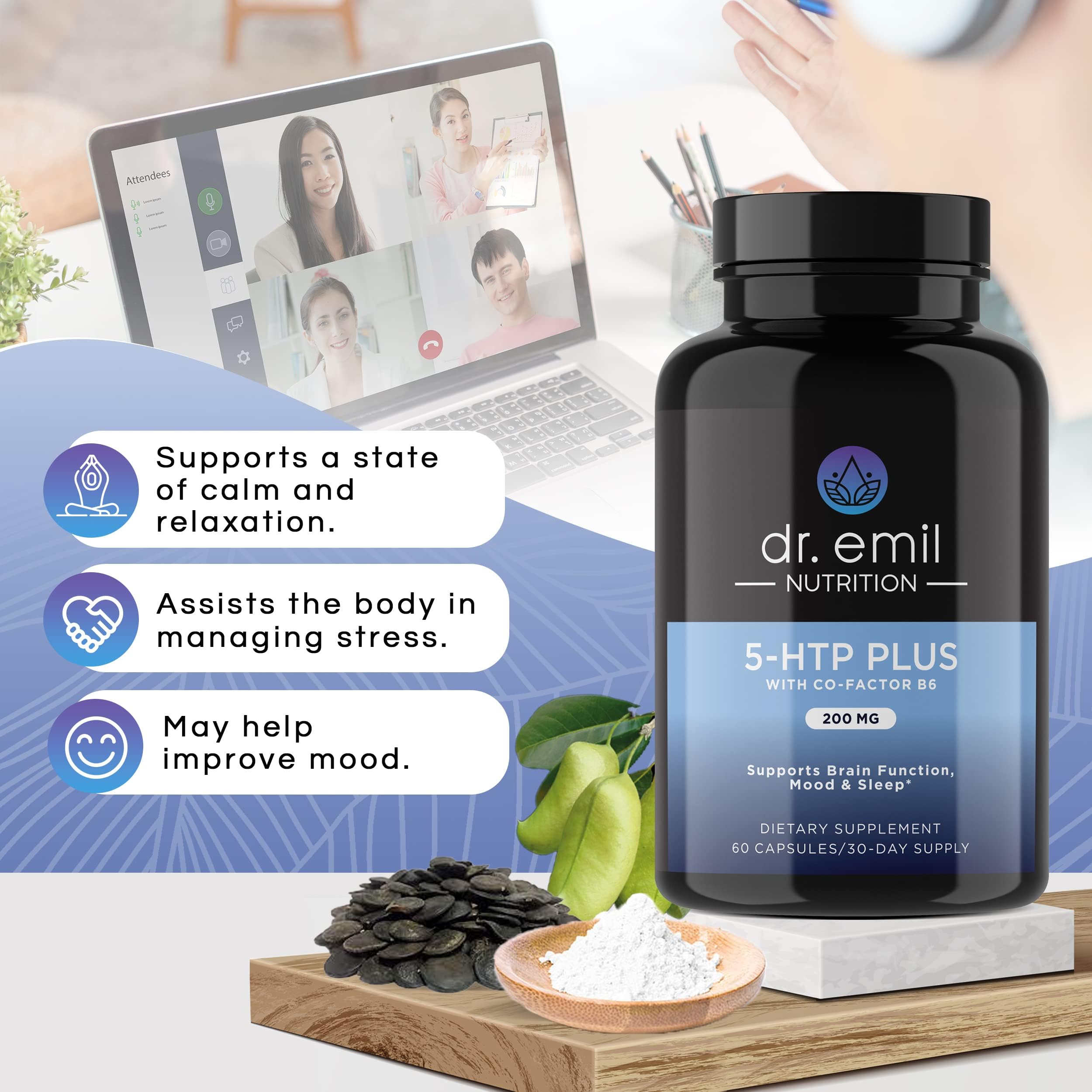 DR EMIL NUTRITION 200 MG 5-HTP Plus with SAM-e to Maintain Normal Healthy Sleep DR EMIL NUTRITION Au supplements