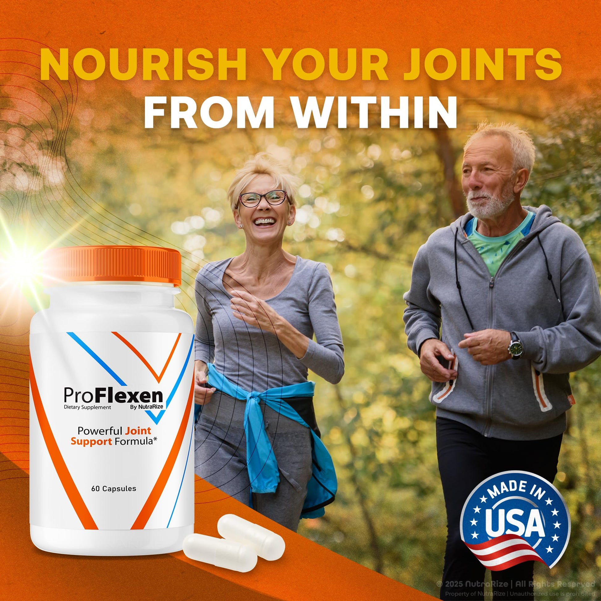 ProFlexen Capsules, ProFlexen Advanced Joint Support Formula, ProFlexen Collagen Support Pills, All Natural Supplement for Healthy and Flexible Joints, Official Pro Flexen Joint Reviews (60 Capsules) NutraRize Au supplements