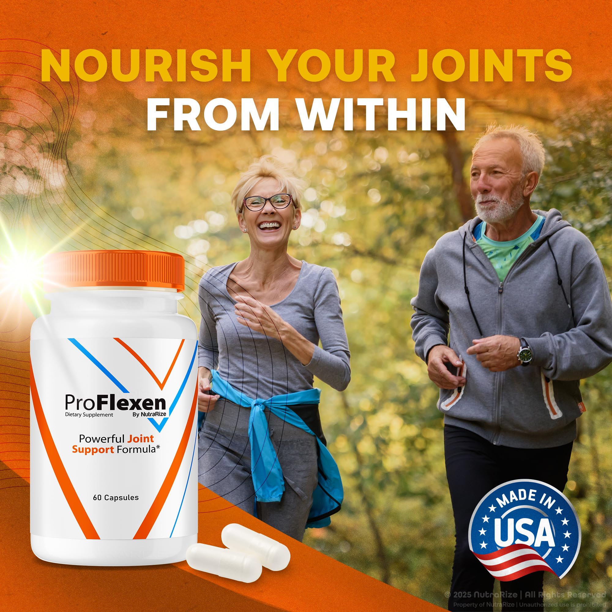 ProFlexen Capsules, ProFlexen Advanced Joint Support Formula, ProFlexen Collagen Support Pills, All Natural Supplement for Healthy and Flexible Joints, Official Pro Flexen Joint Reviews (60 Capsules) NutraRize Au supplements