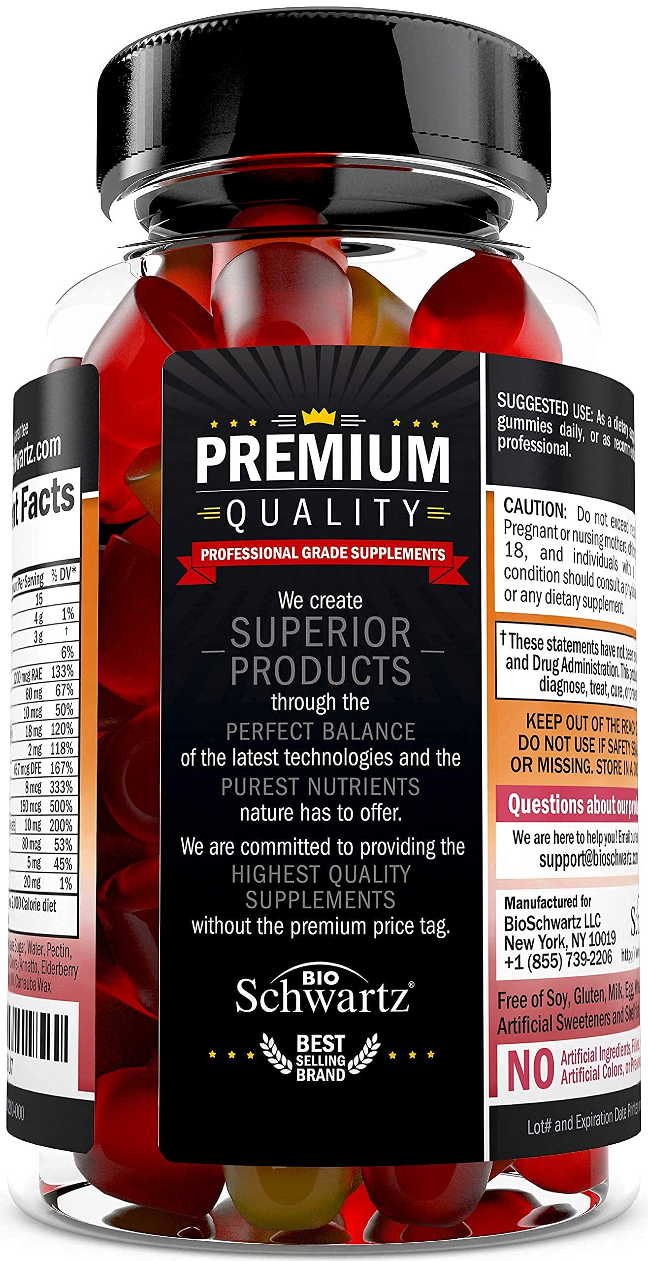 Women's Multivitamin Gummies with A C B6 B12 D & E Vitamins for Immune Support BioSchwartz Au supplements